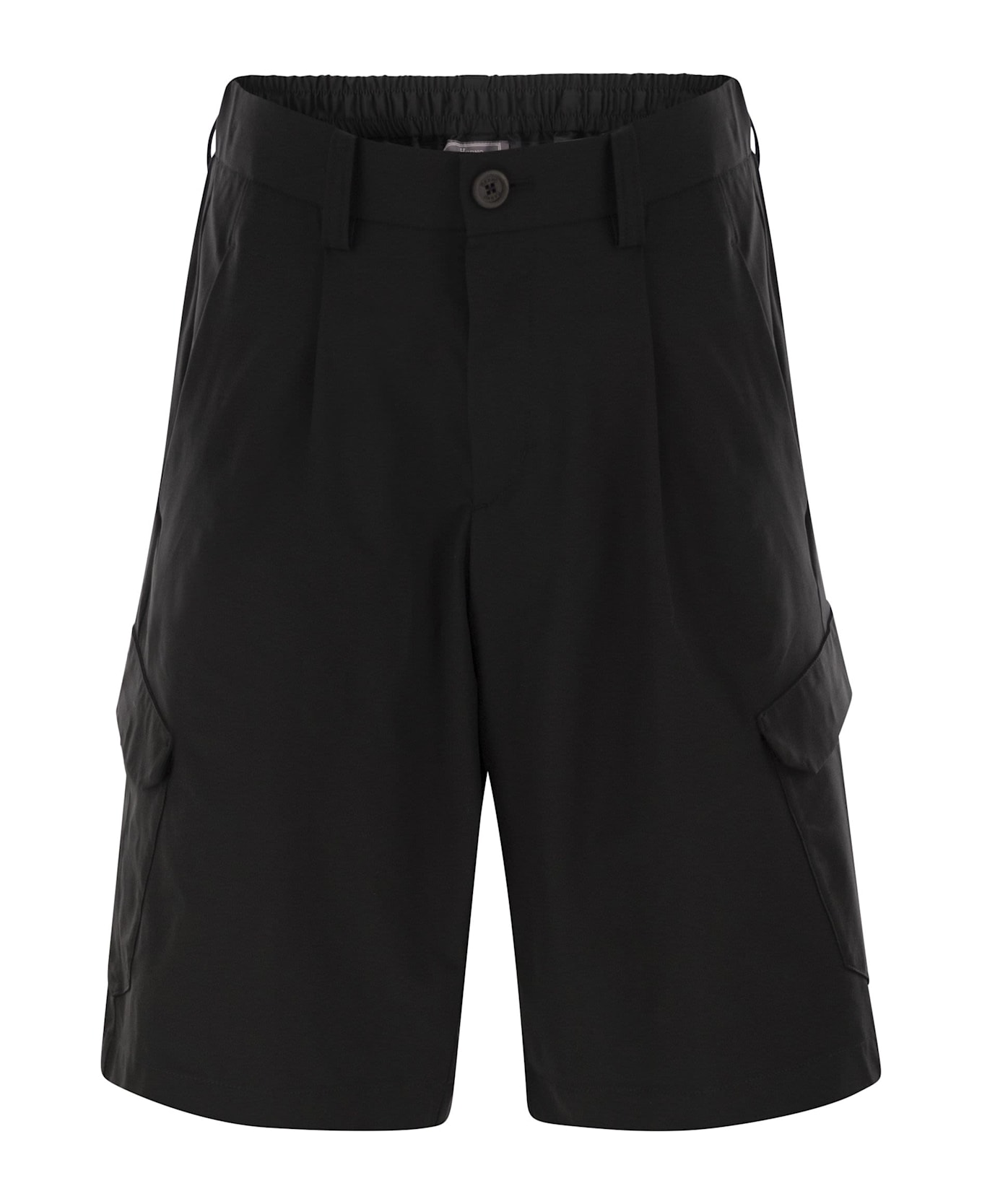 Herno Ultralight Nylon Cargo Bermuda Shorts