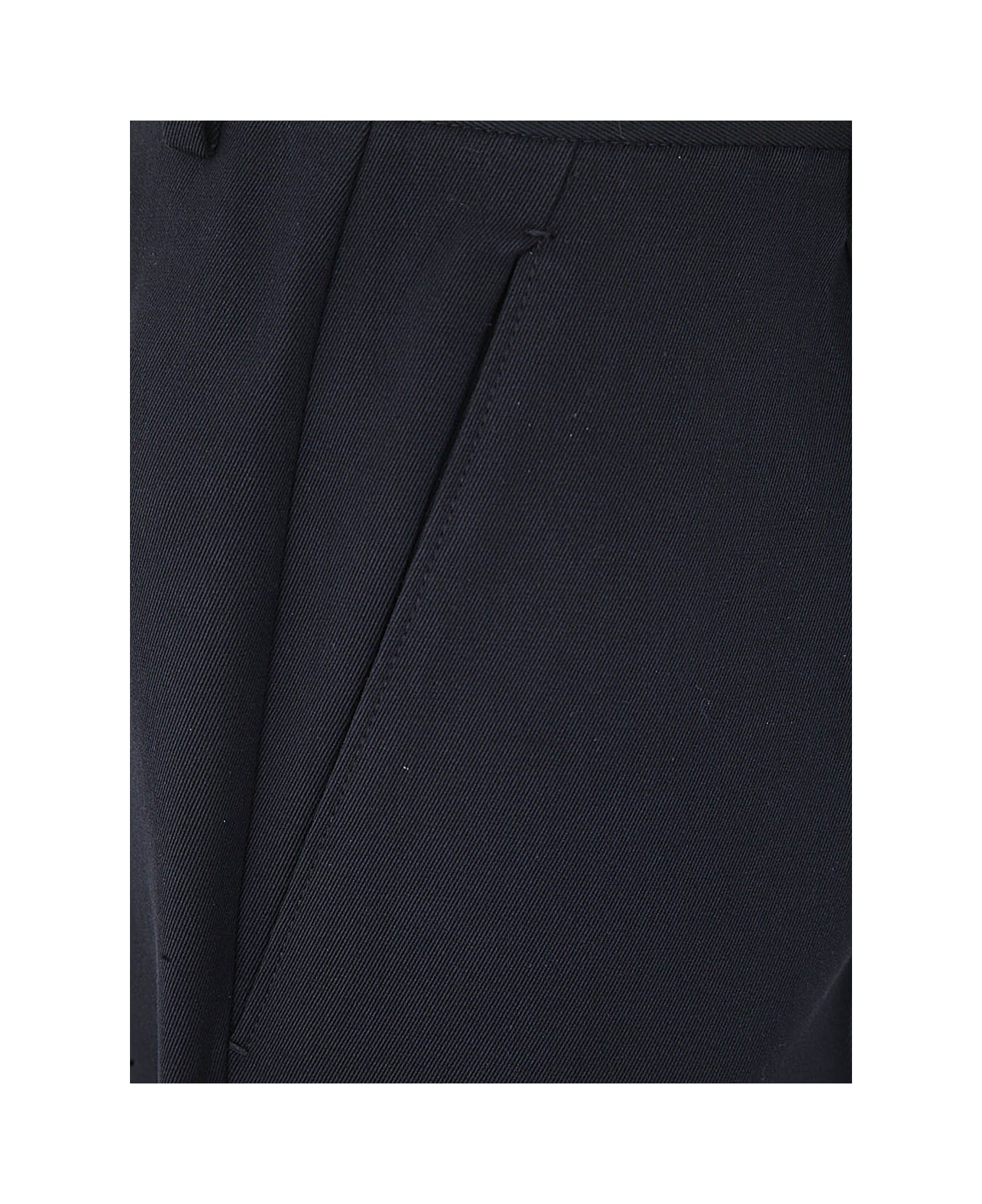 Zegna Cotton And Wool Pants - Blue