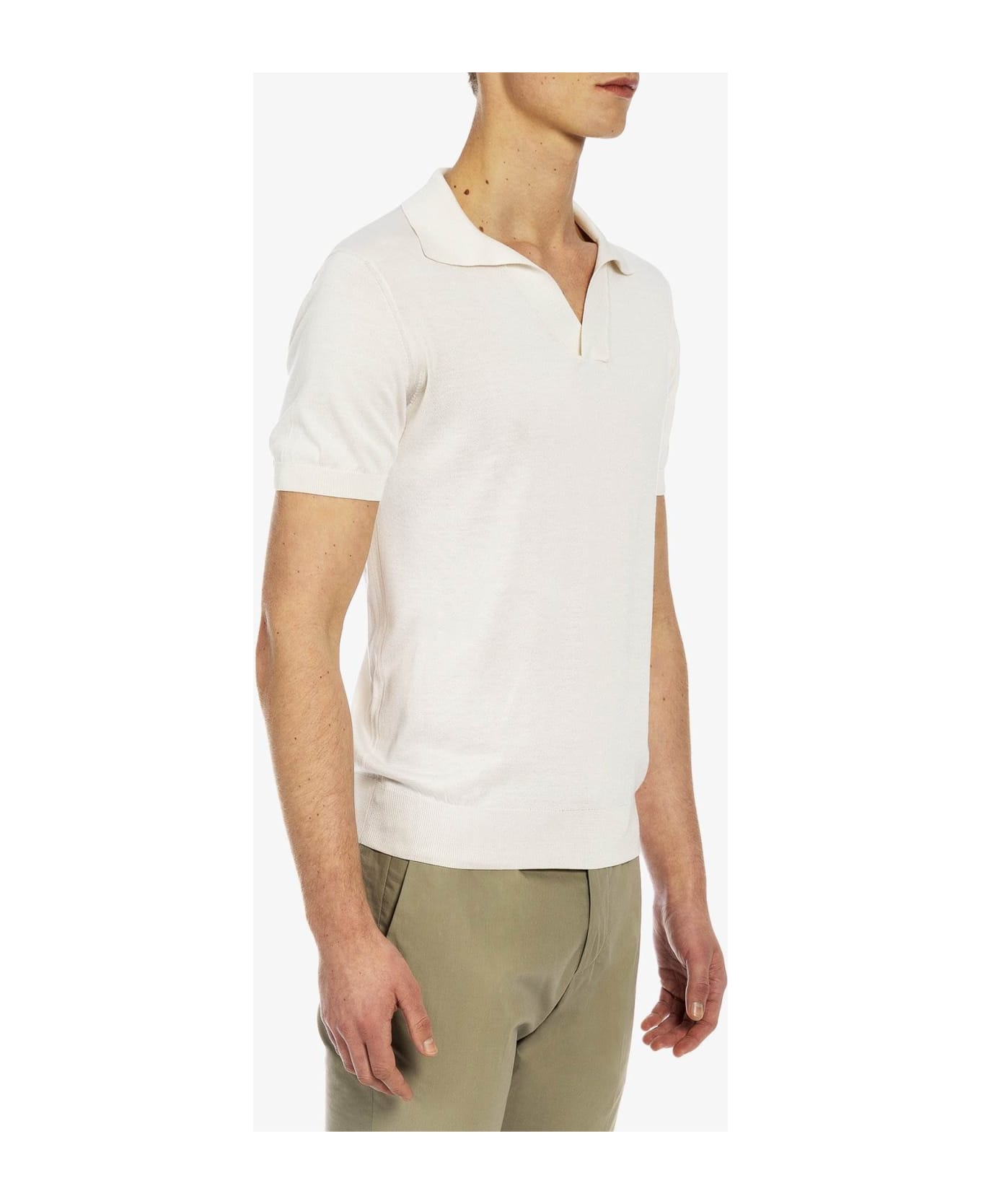 Larusmiani 'harry' Polo Polo Shirt - Ivory ポロシャツ