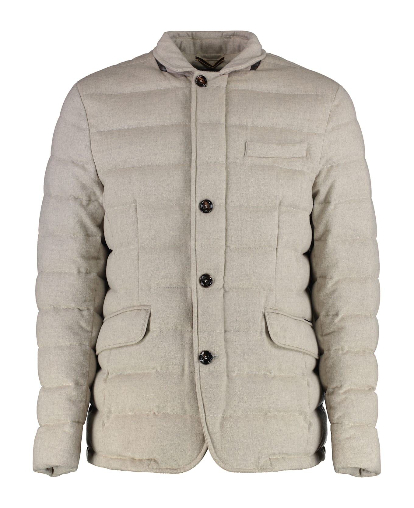 Moorer Zayn Wool-cashmere Blend Two-button Blazer - grey