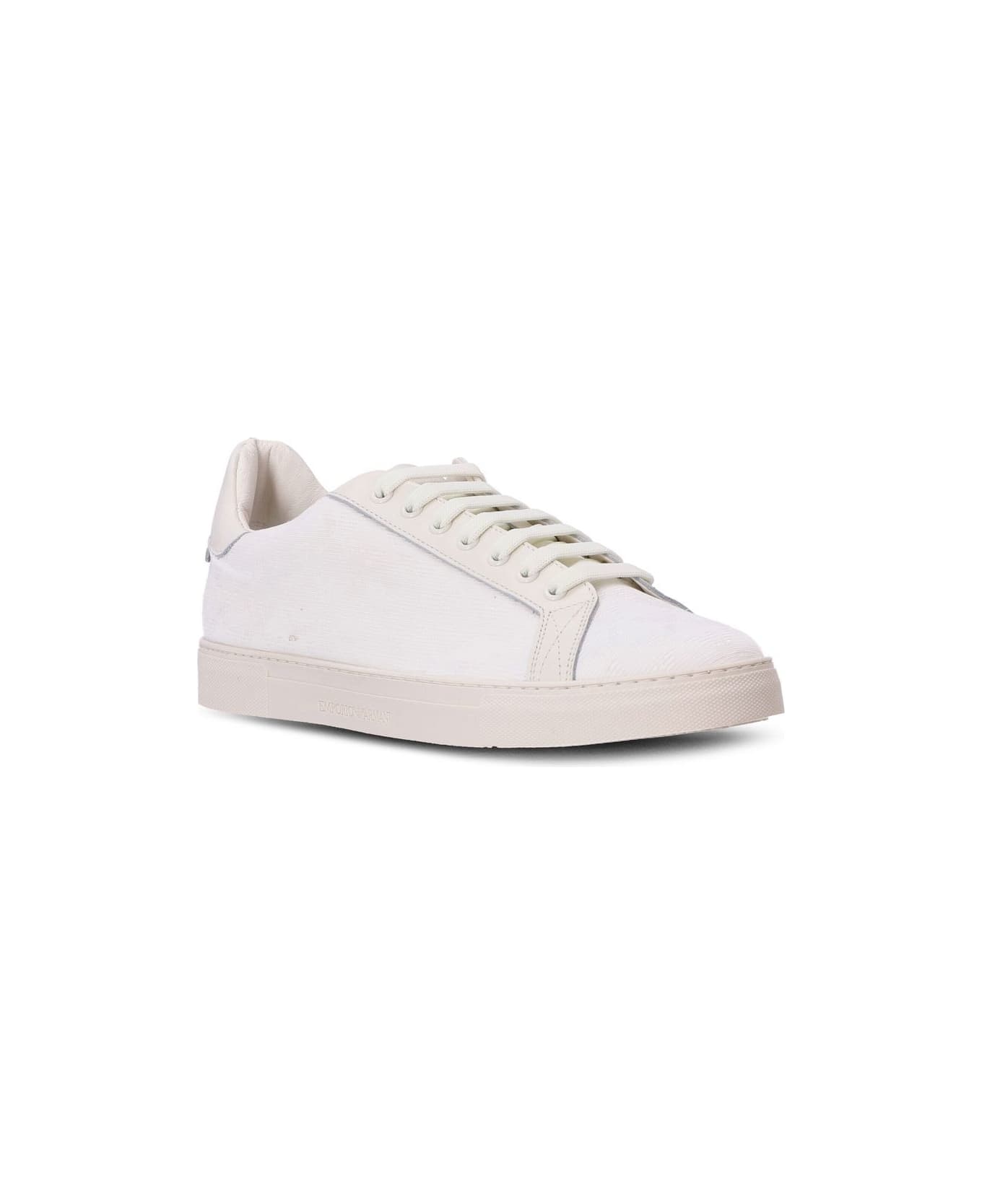 Emporio Armani Logo Sneakers - White