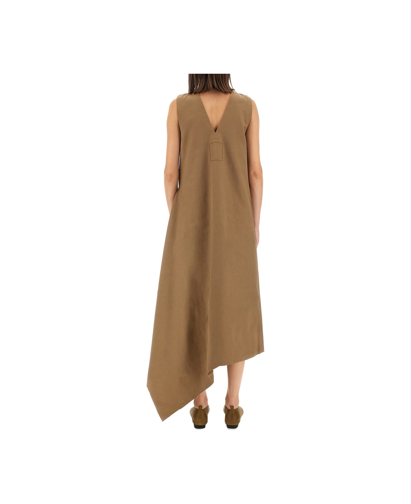 Uma Wang "aura" Dress - BEIGE