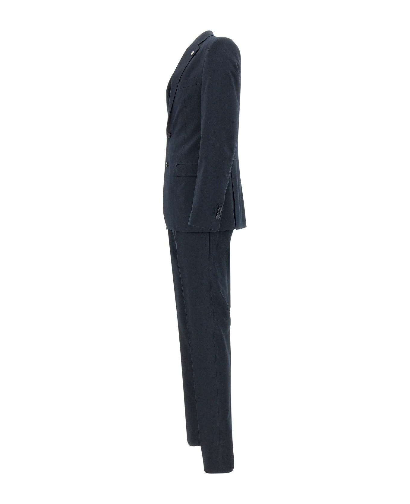 Manuel Ritz Viscose Two-piece Suit - Nero