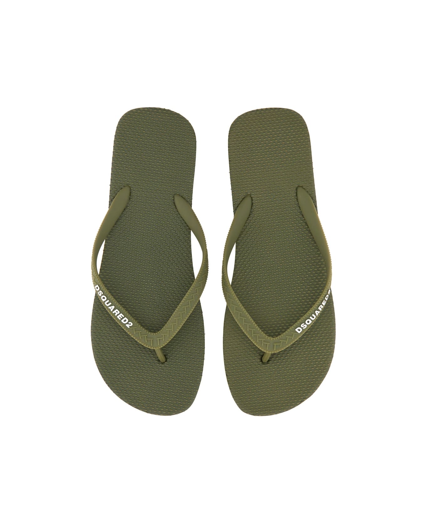 Dsquared2 Rubber Thong Sandal - GREEN