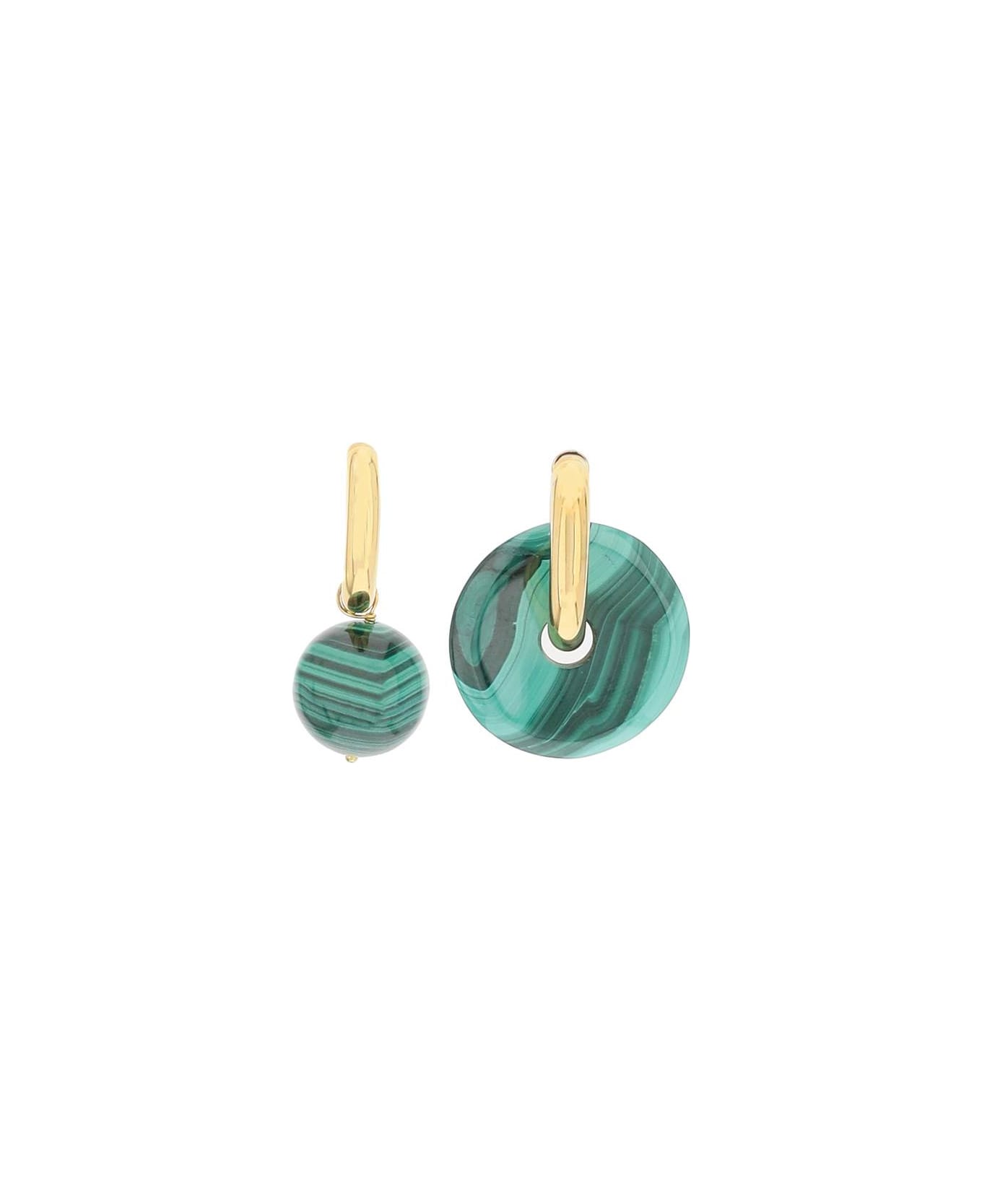 Timeless Pearly Malachite Earrings - GREEN (Green) イヤリング