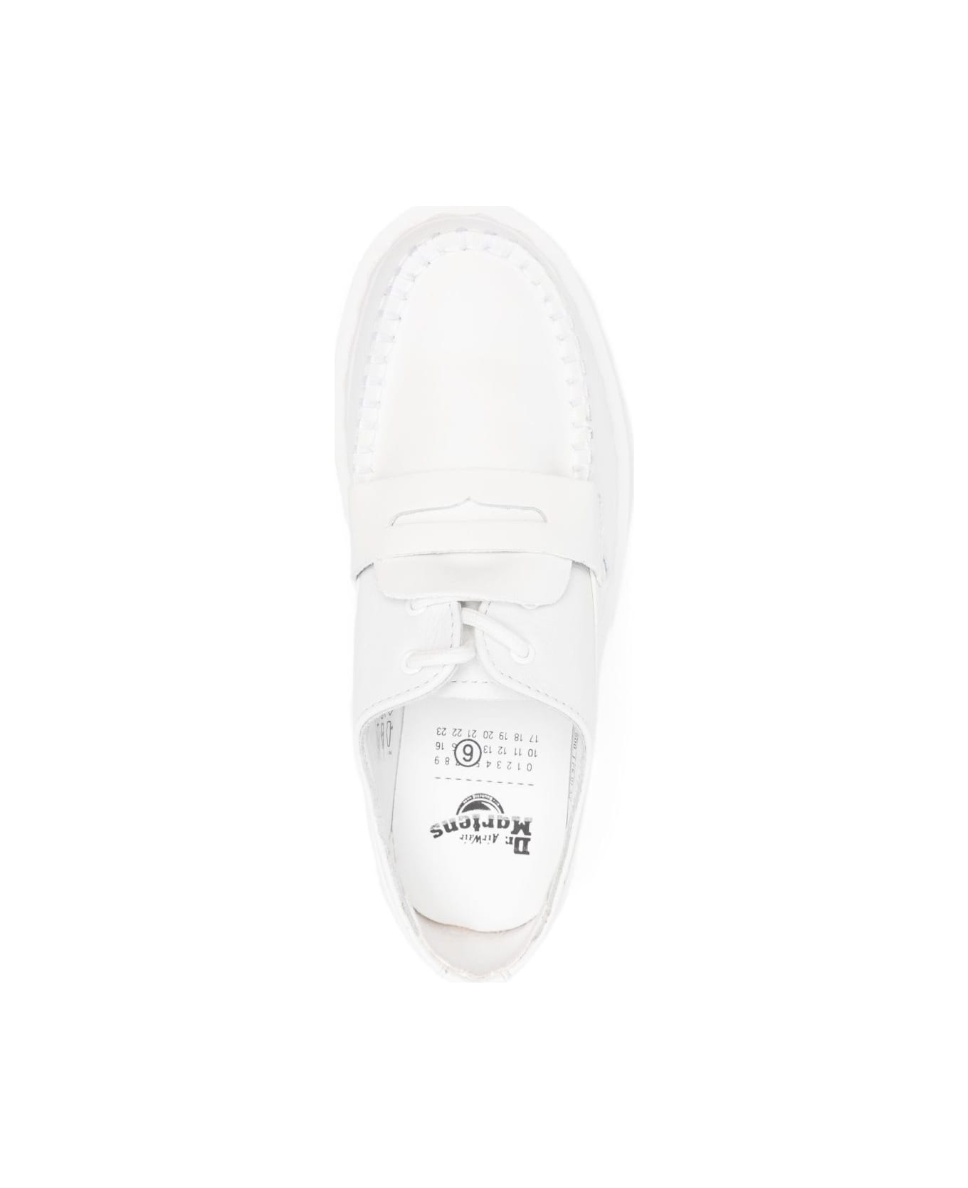 MM6 Maison Margiela Leather Loafers - White