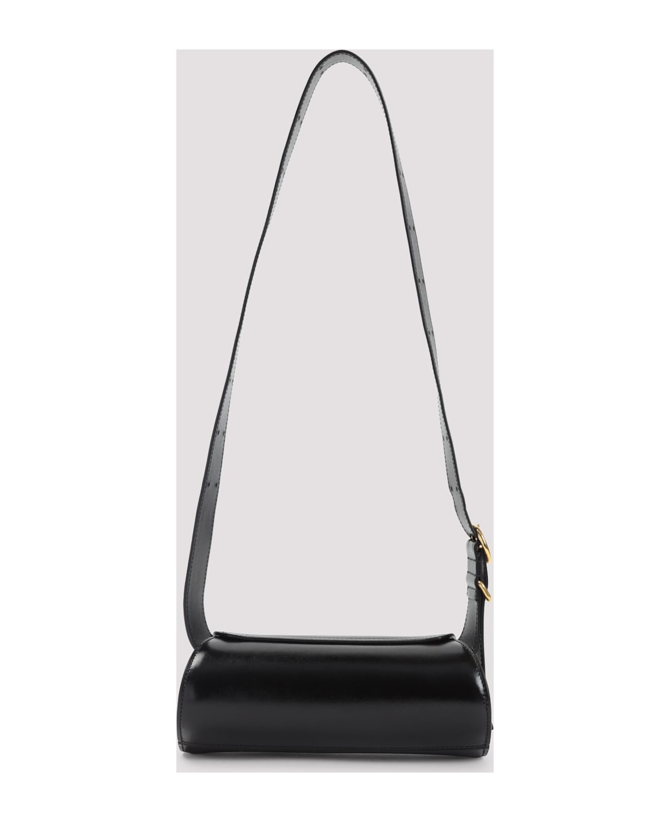 Jil Sander Leather Cannolo Mini Bag - Black
