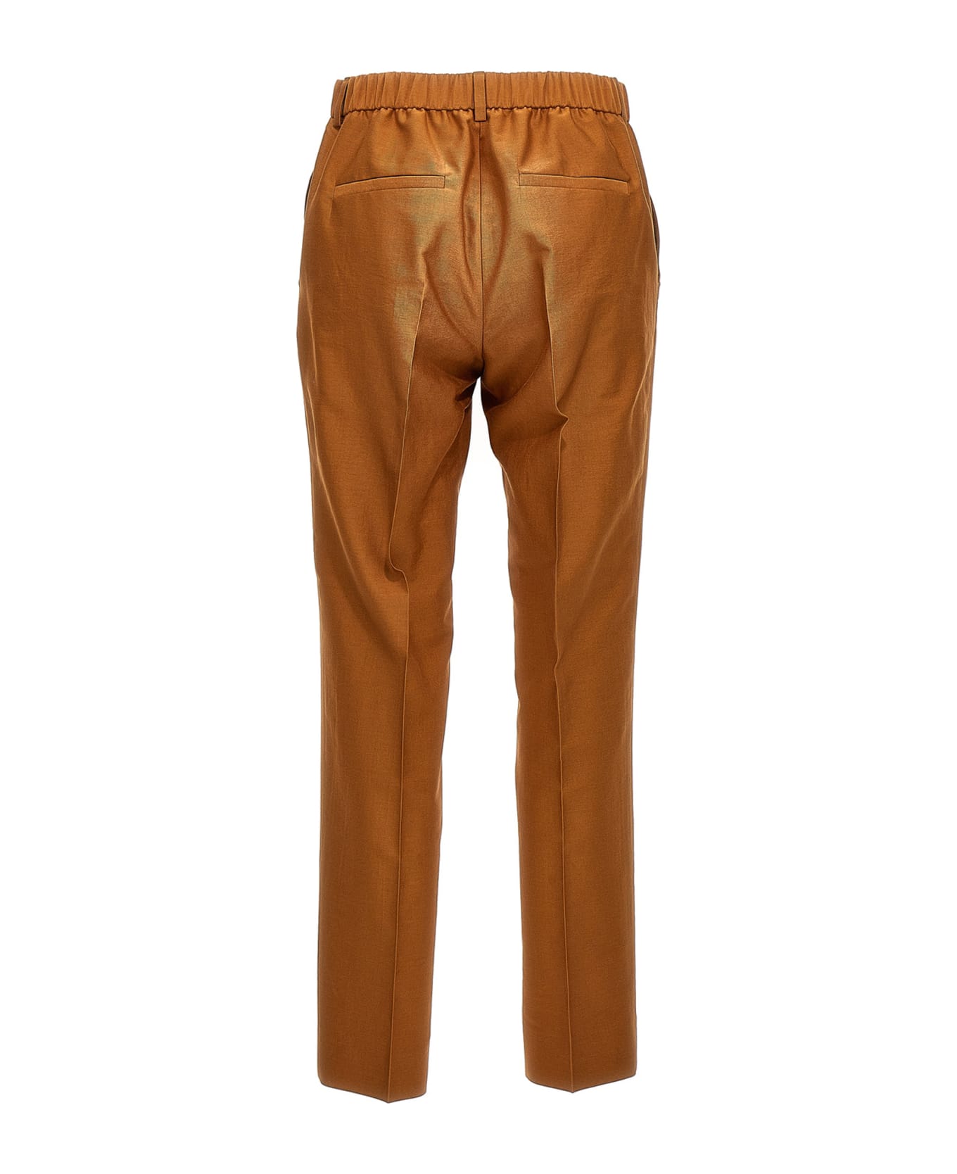 Alberto Biani Half Elastic Pants - Brown