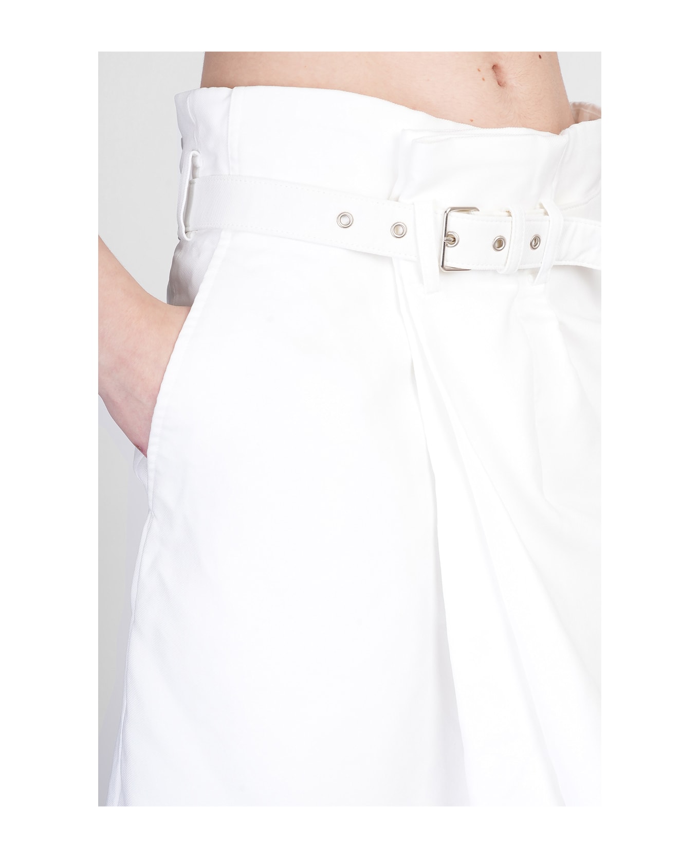 Comme des Garçons Shorts In White Polyester - white