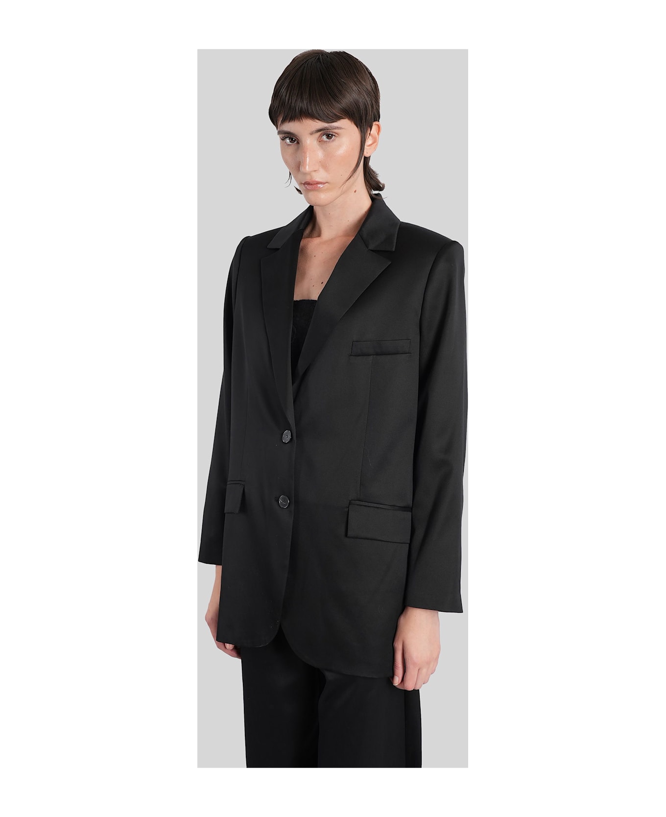 IRO Douny Blazer In Black Wool And Polyester - black