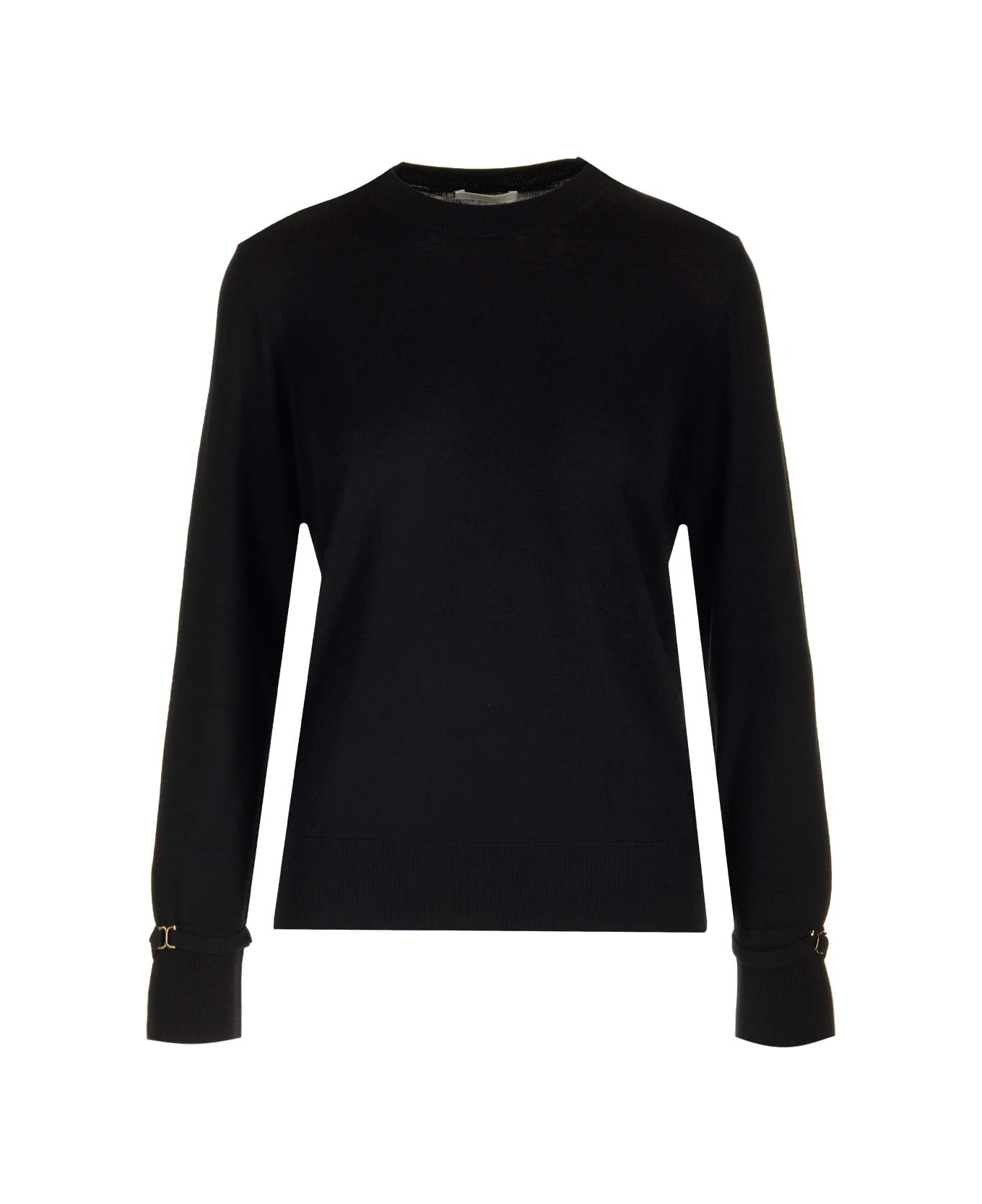 Chloé Superfine Wool Sweater - Black ニットウェア