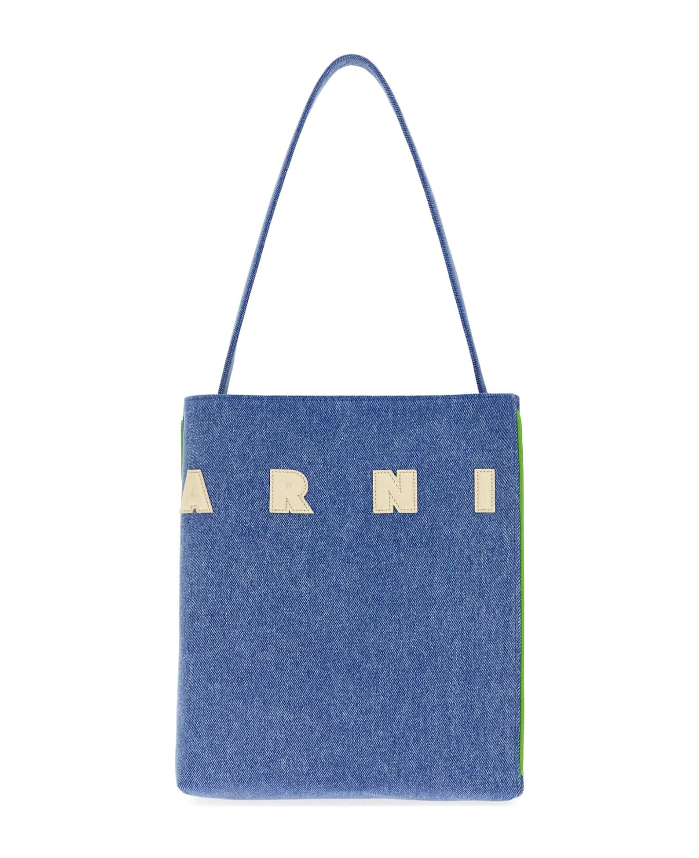 Marni Denim Small Museo Shoulder Bag - 00B44