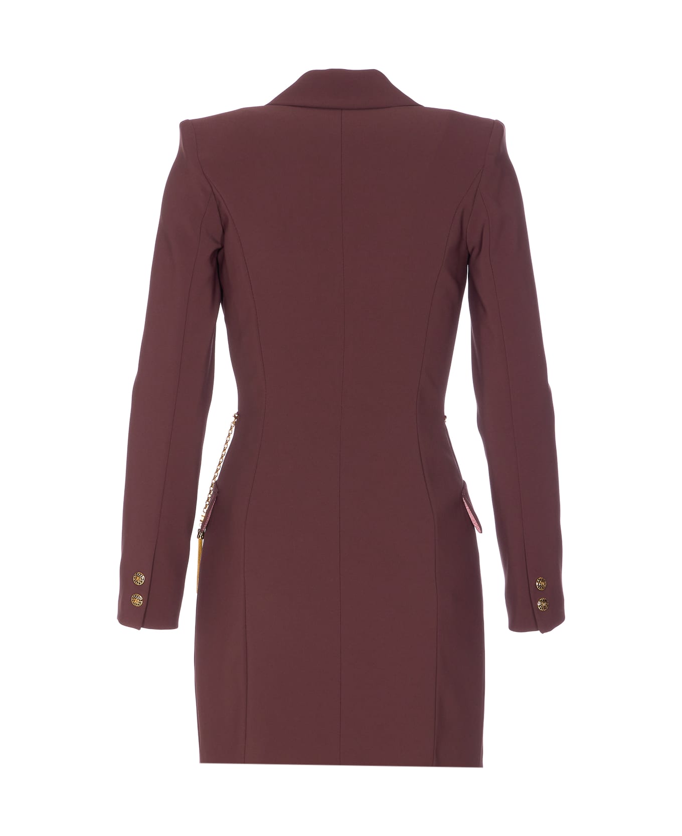 Elisabetta Franchi Double Breasted Dress - Purple