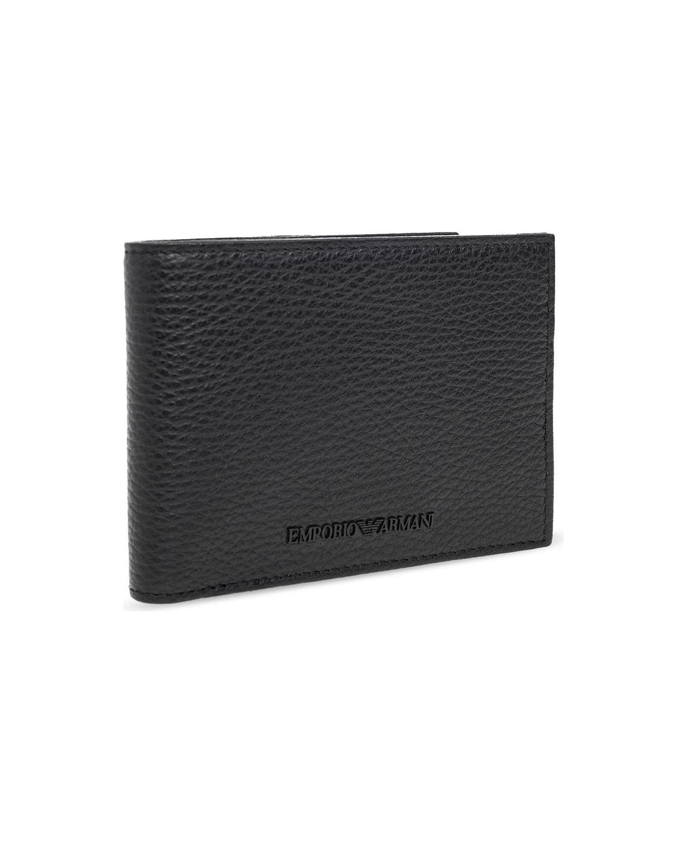 Emporio Armani Wallet And Card Holder Case - Nero