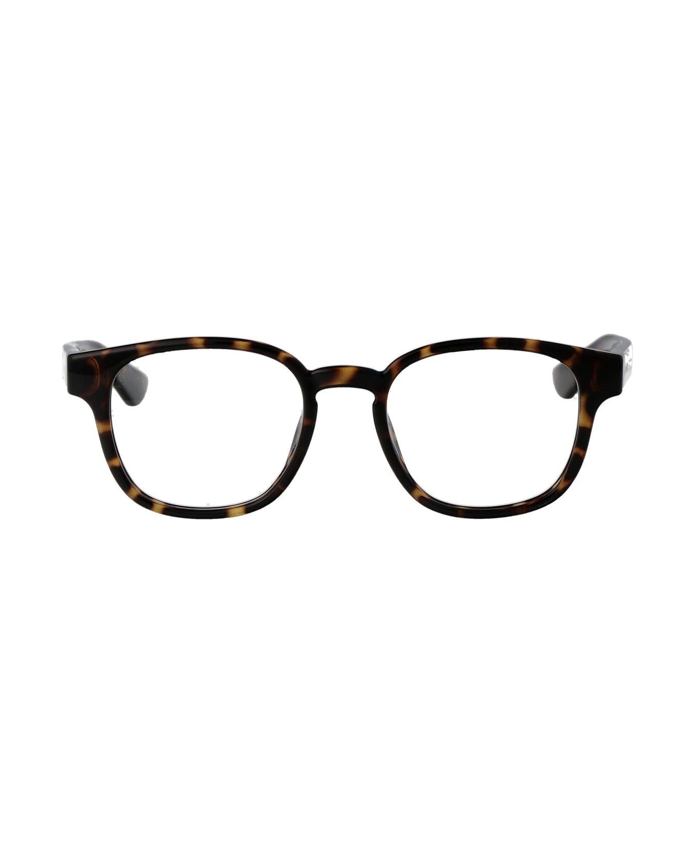 Gucci Eyewear Square Frame Glasses - HAVANA-HAVANA-TRANSPARENT