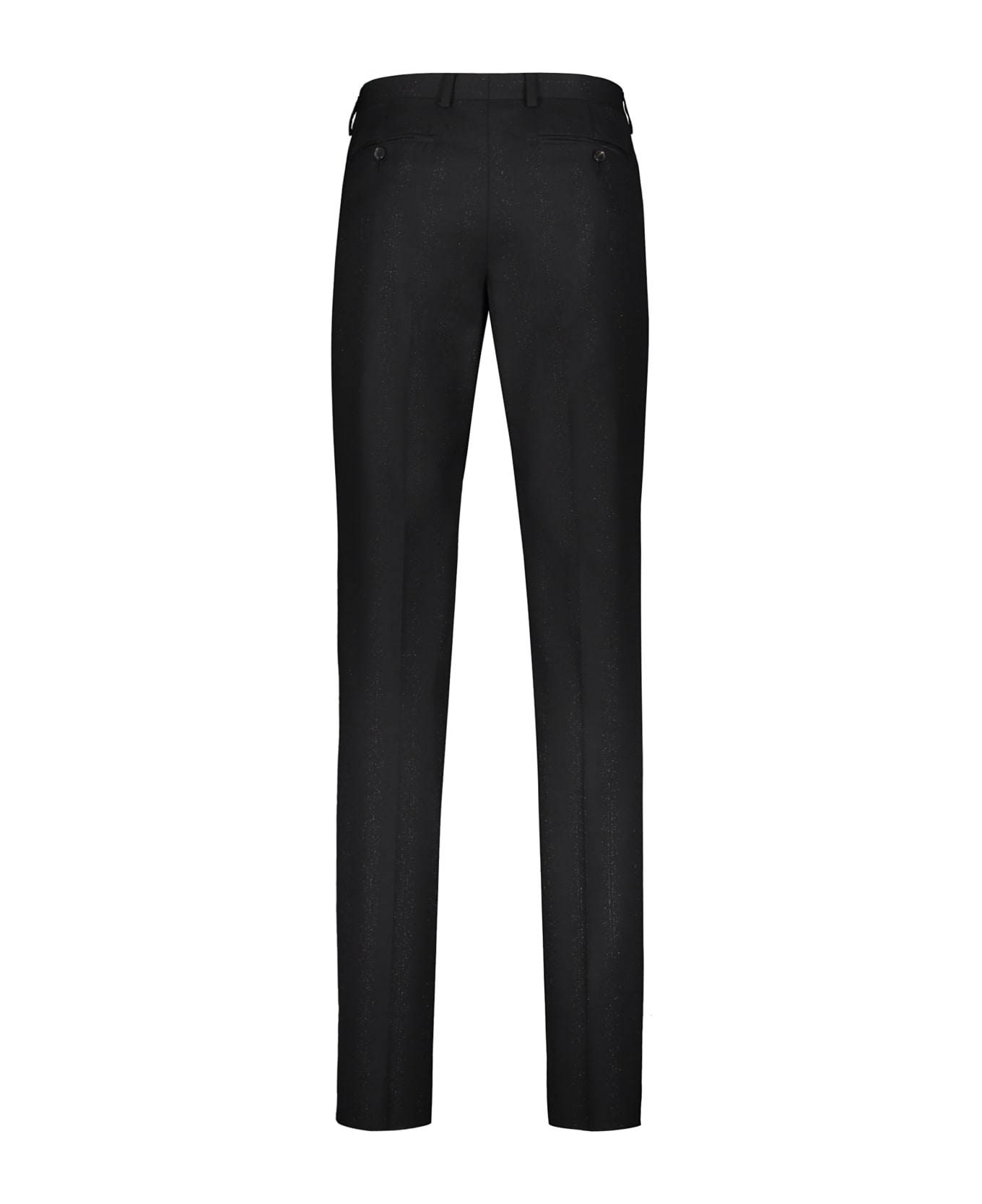 Ferragamo Virgin Wool Tailored Trousers - black ボトムス
