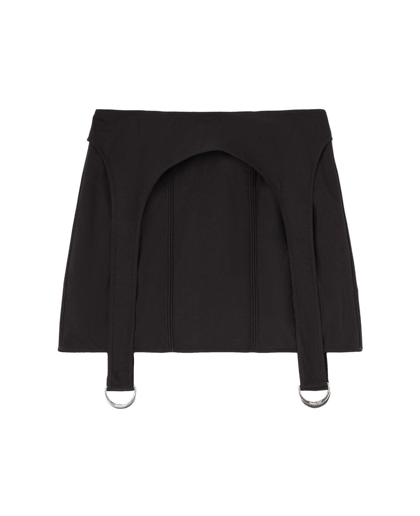 AMBUSH Corset Mini Skirt - Black スカート