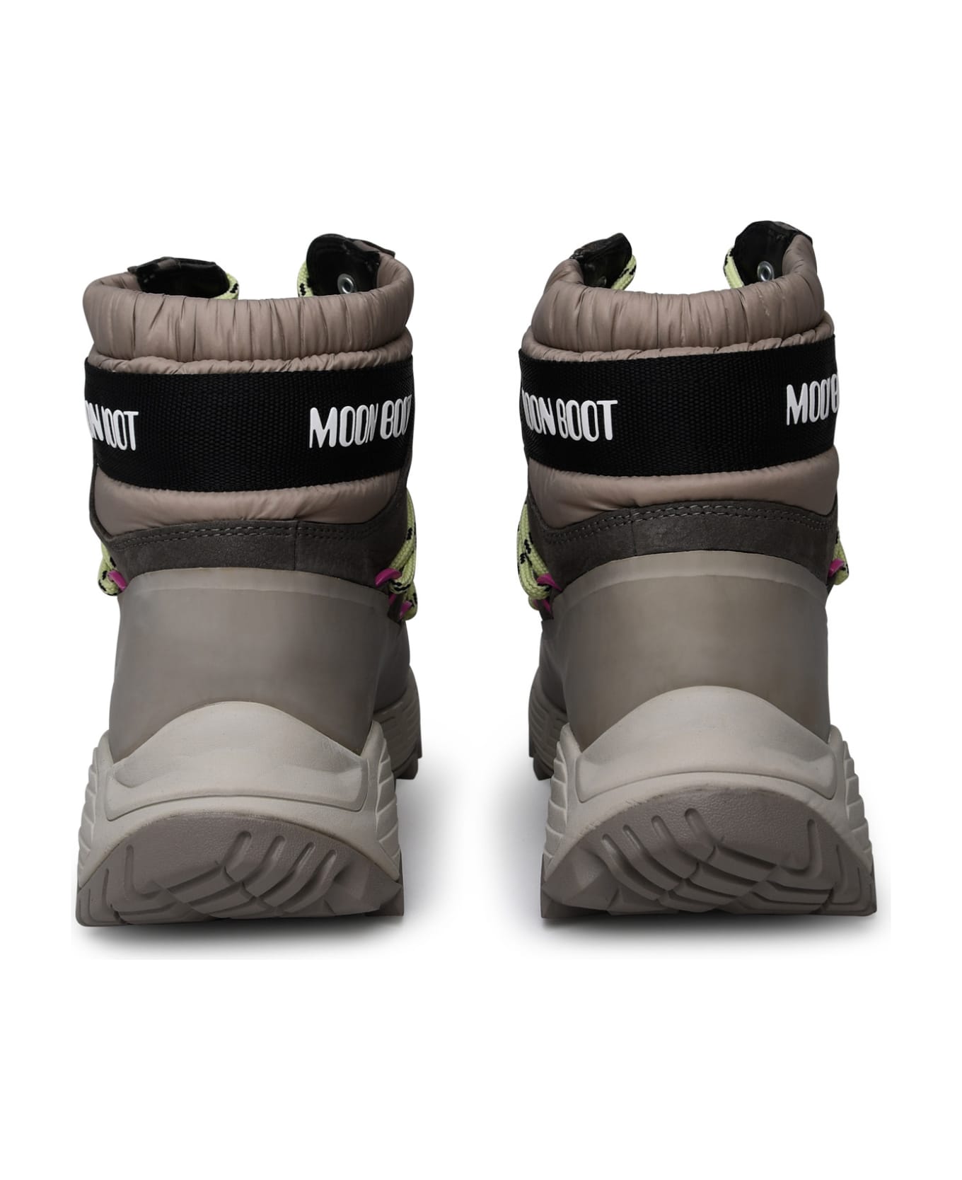 Moon Boot 'tech Hiker' Beige Leather Blend Boots - Beige スニーカー