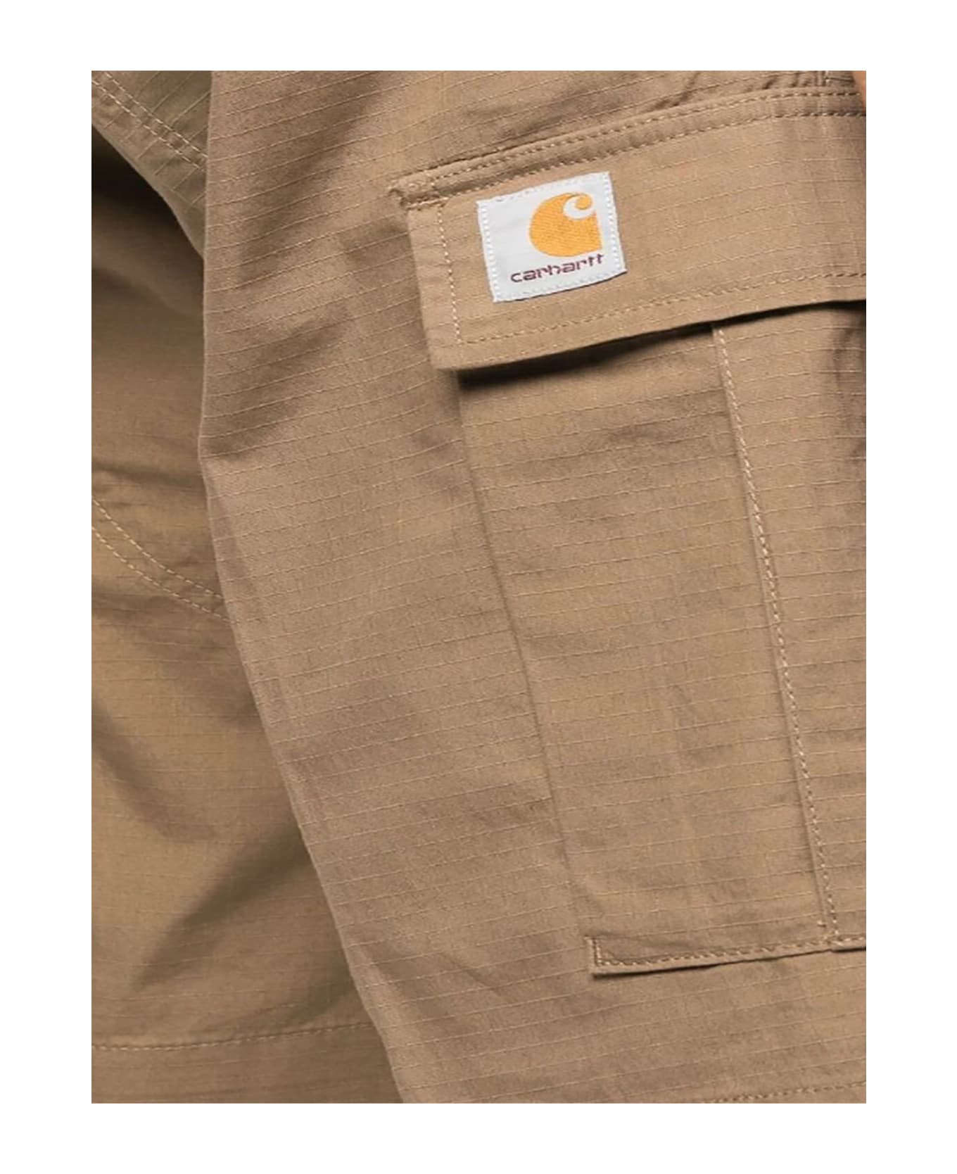 Carhartt Light Brown Cotton Cargo Shorts - Neutro