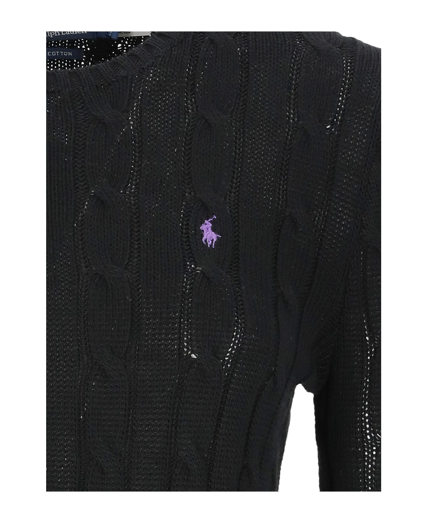 Ralph Lauren Sweater With Pony - Black