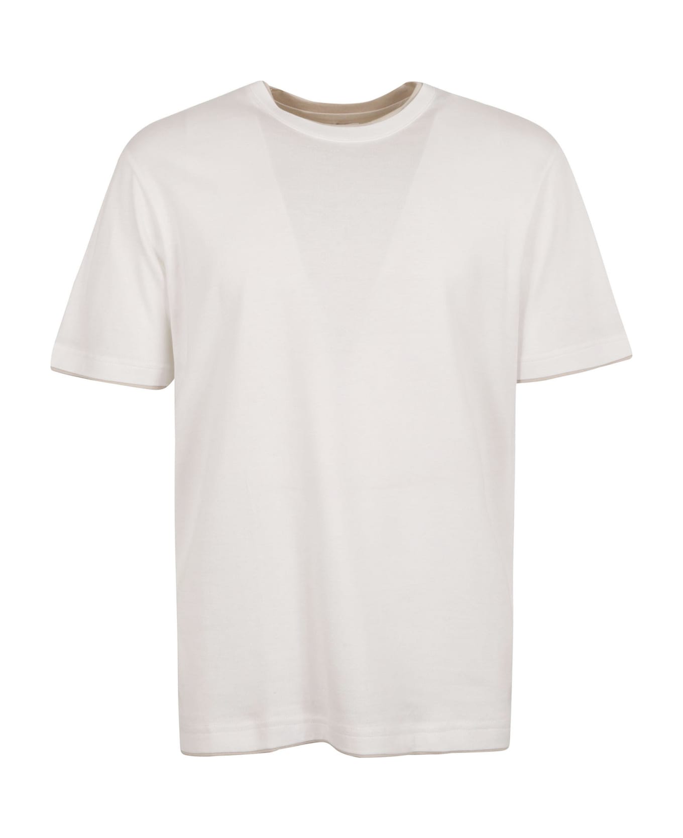 Eleventy Round Neck Plain T-shirt - Bianco シャツ