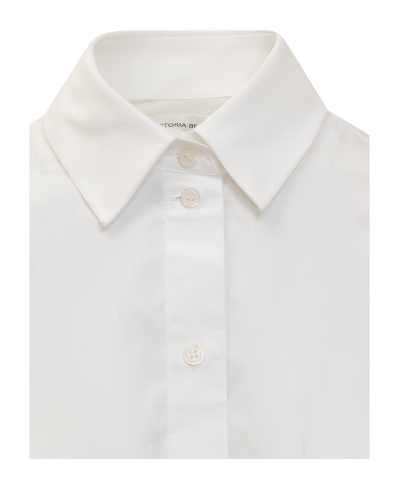 Victoria Beckham Pleat Detail Shirt - BIANCO