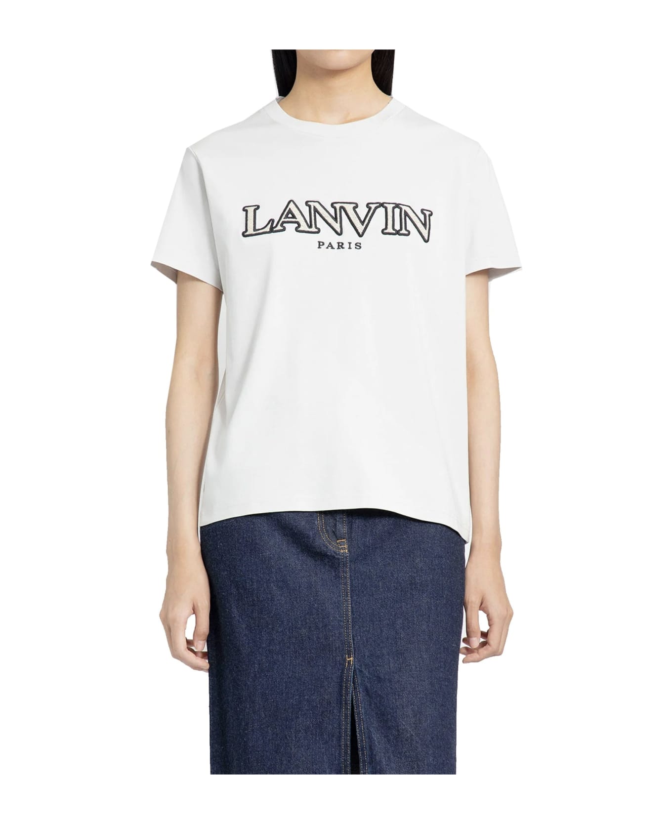 Lanvin Curb Logo T-shirt - Gray