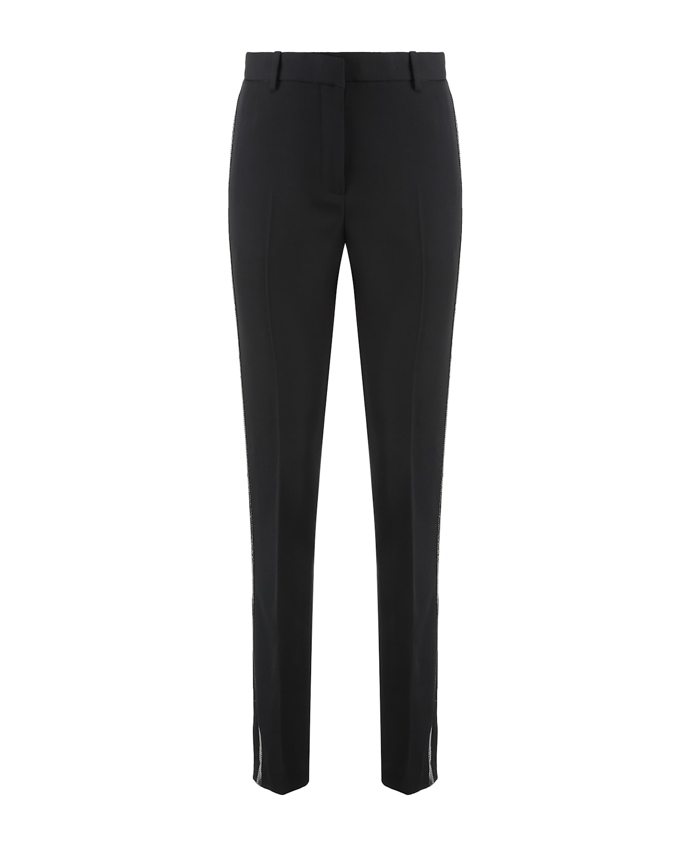 Versace Wool Tailored Trousers - black