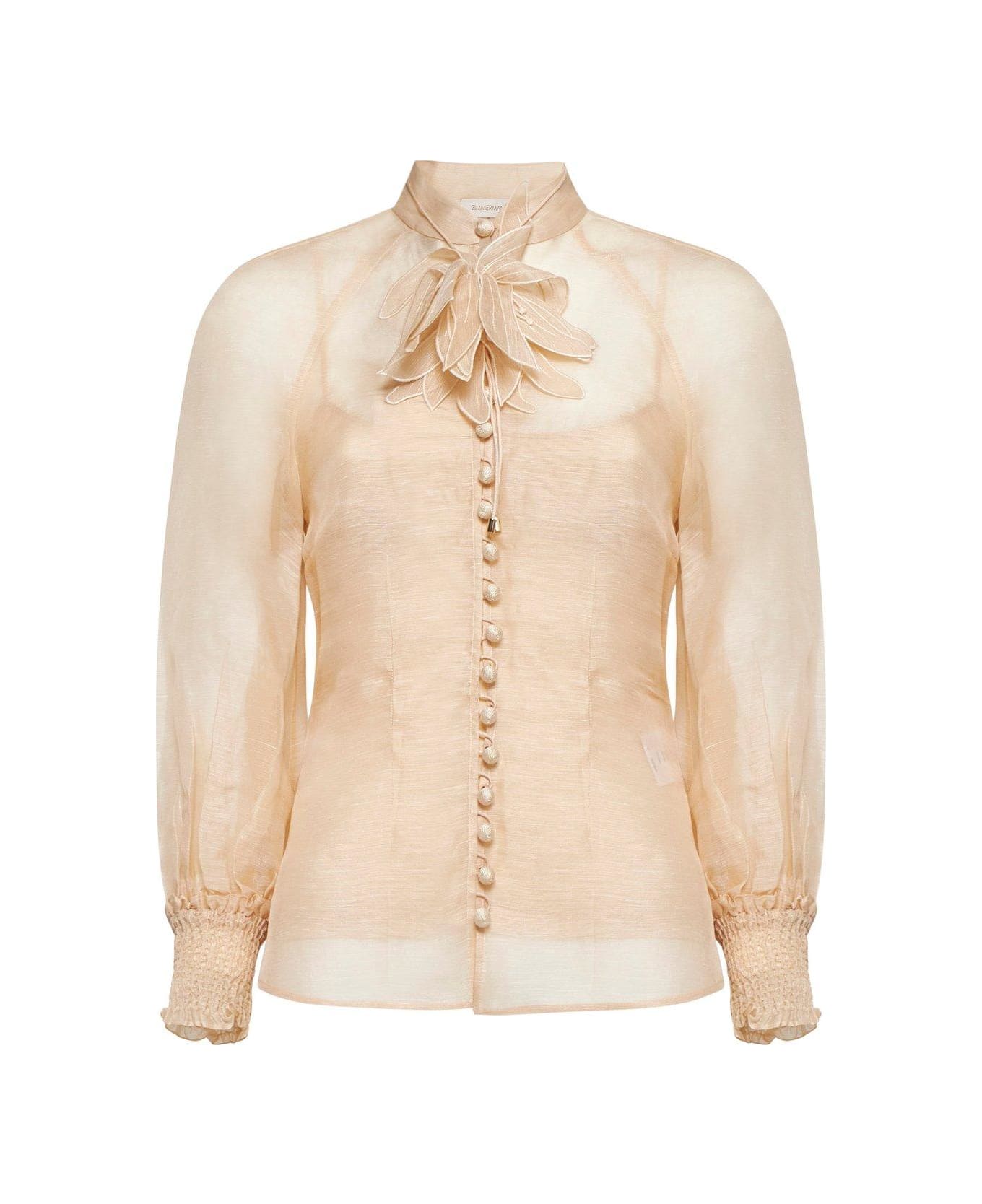 Zimmermann Illustration Buttoned Blouse - NEUTRALS