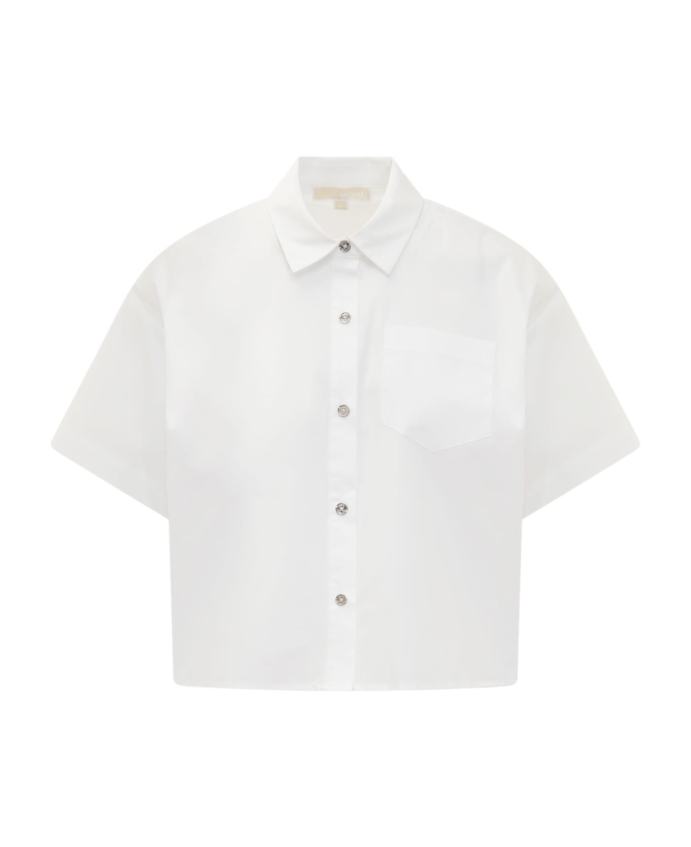 Michael Kors Collection Crop Shirt - White