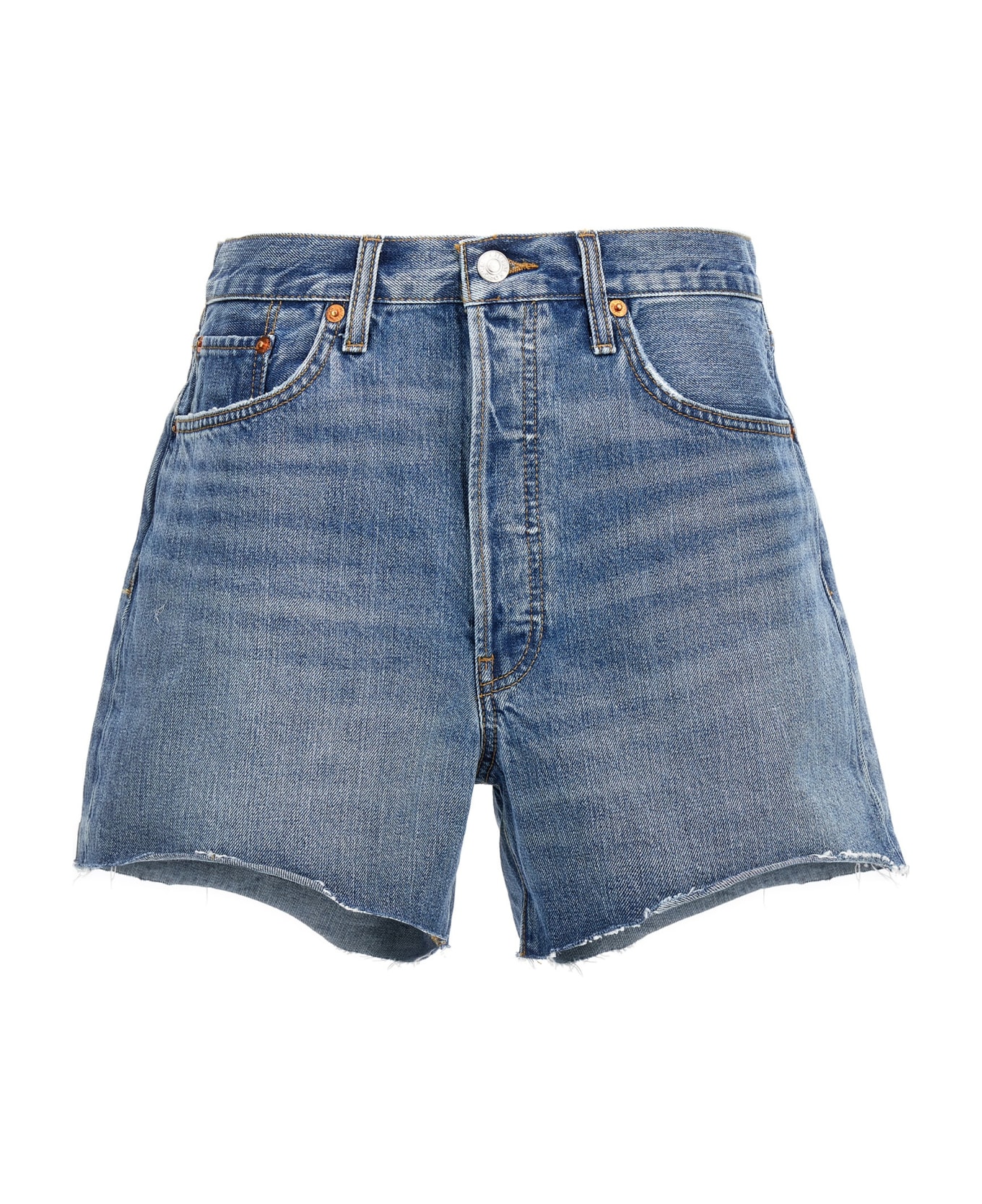RE/DONE '90's Low Slung' Shorts - Blue
