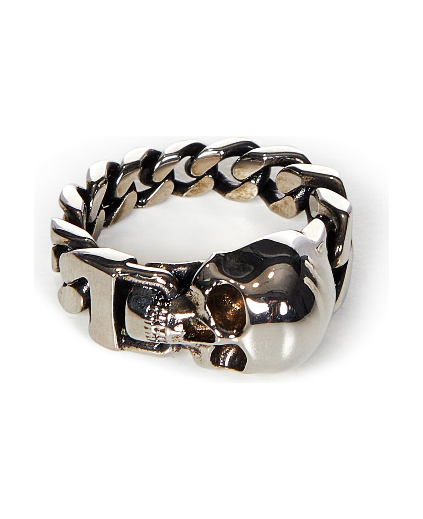 Alexander McQueen Skull Ring - Silver