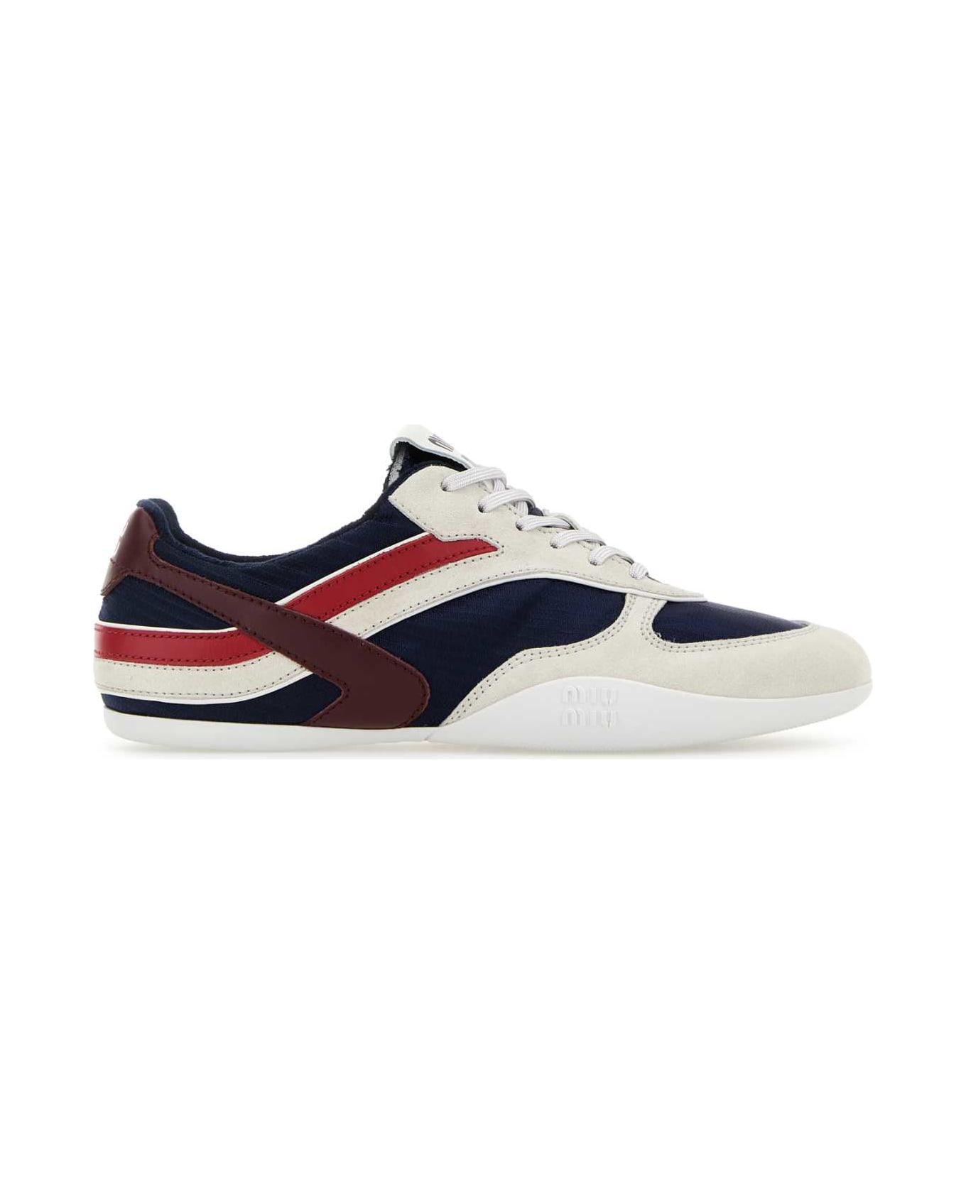 Miu Miu Multicolor Tech Fabric And Suede Gymnasium Sneakers - BALTICOAMARANTO