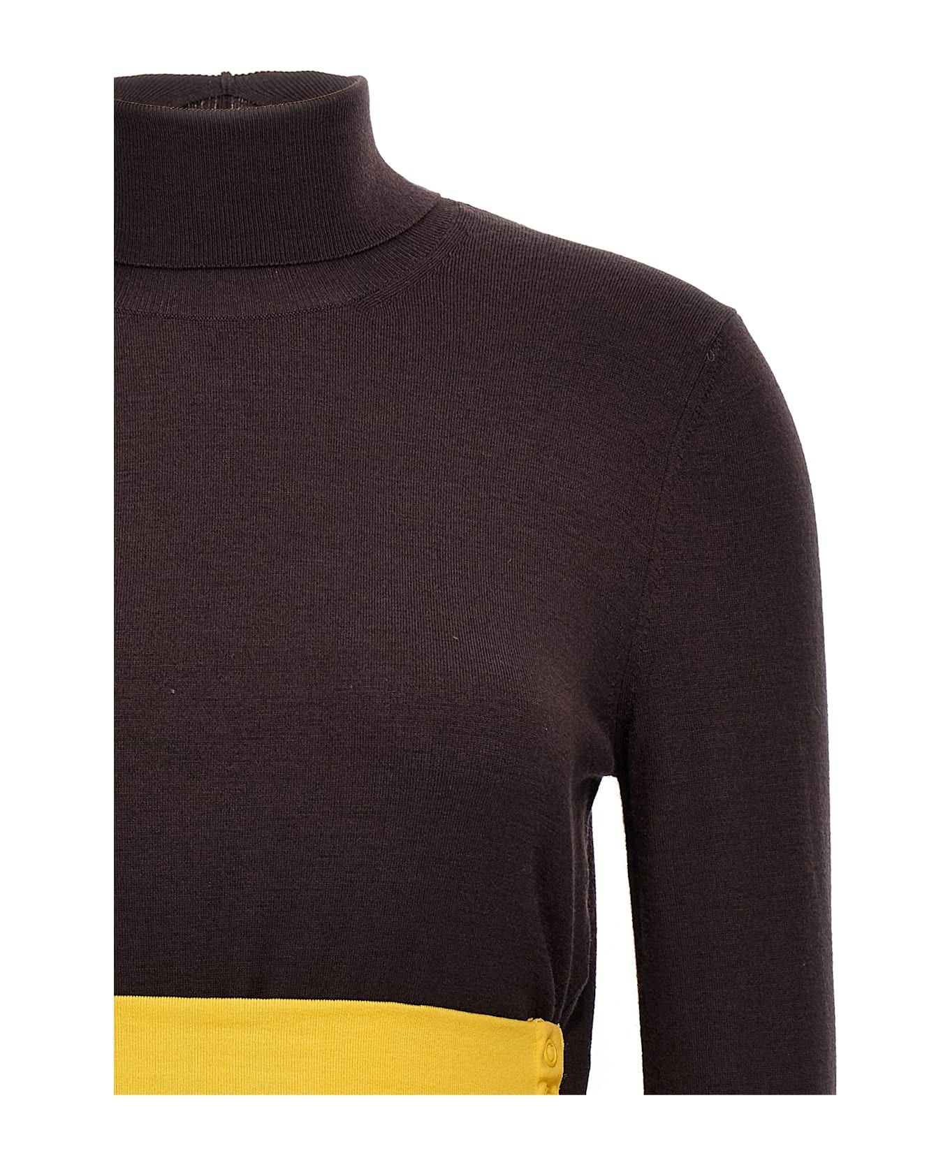 Fendi Wool Turtleneck Sweater - Purple