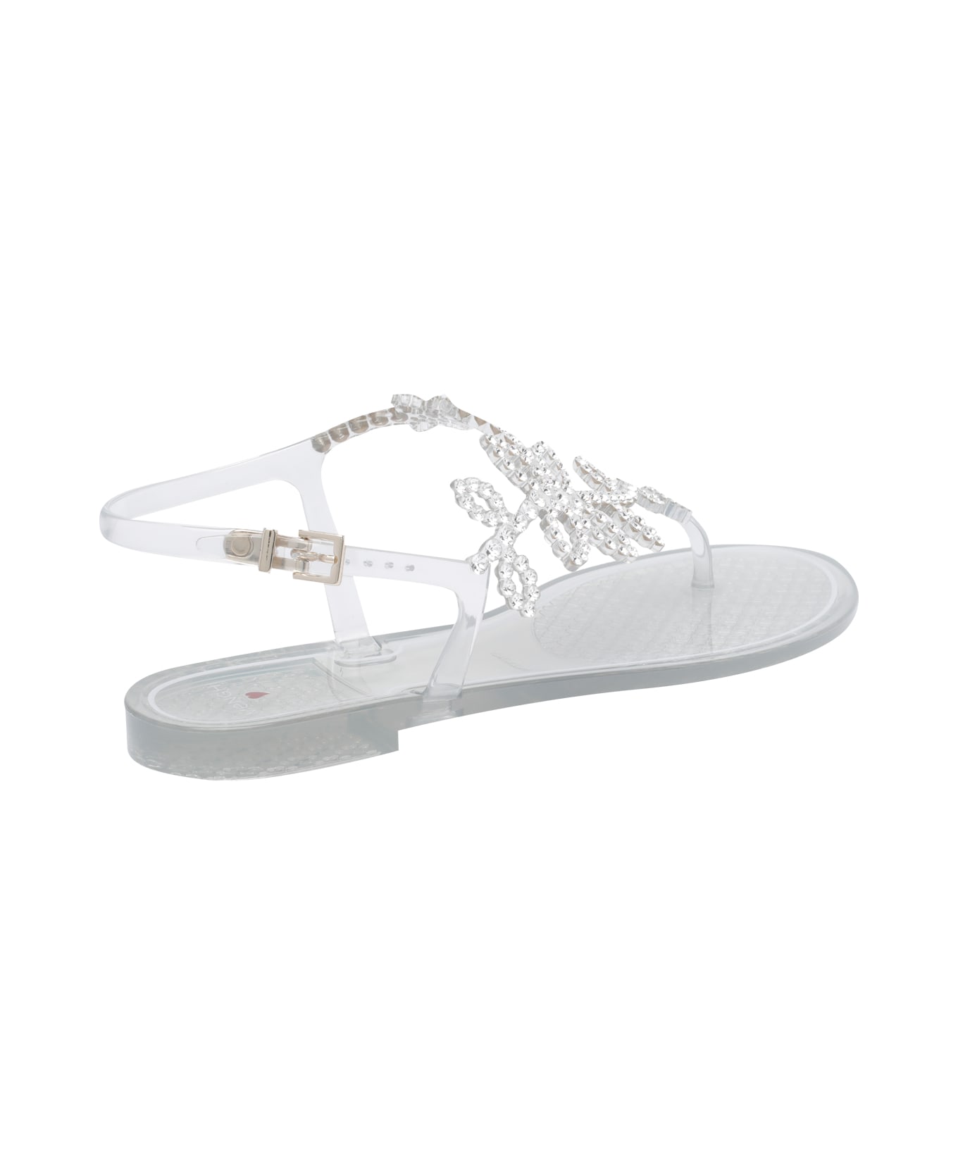 Menghi Rubber Sandals - Silver