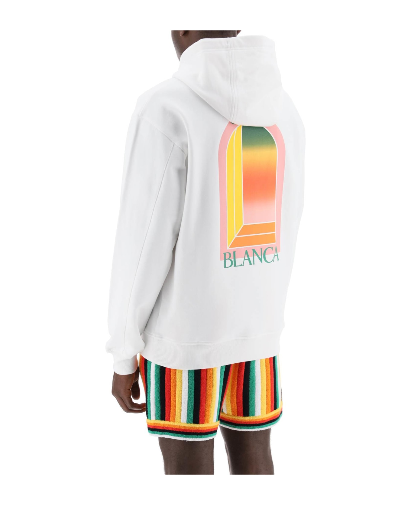 Casablanca Gradient Hooded L'arche - GRADIENT ARCH LOGO (White)