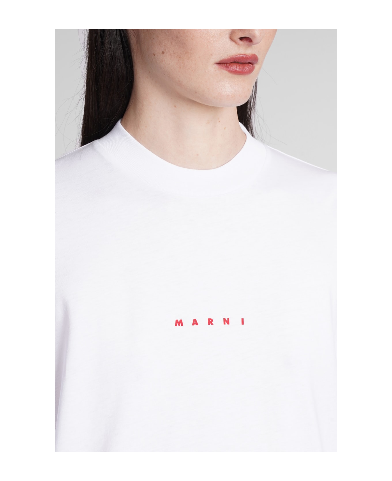 Marni T-shirt In White Cotton - white
