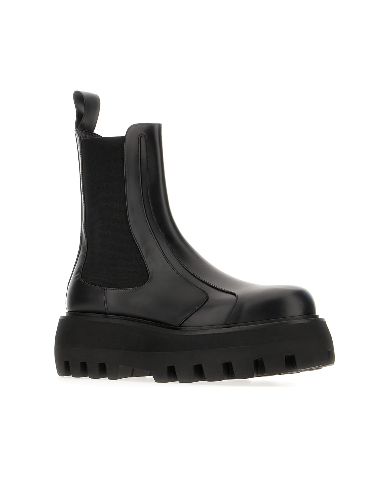 Alexander McQueen Black Leather Ankle Boots - BLACK