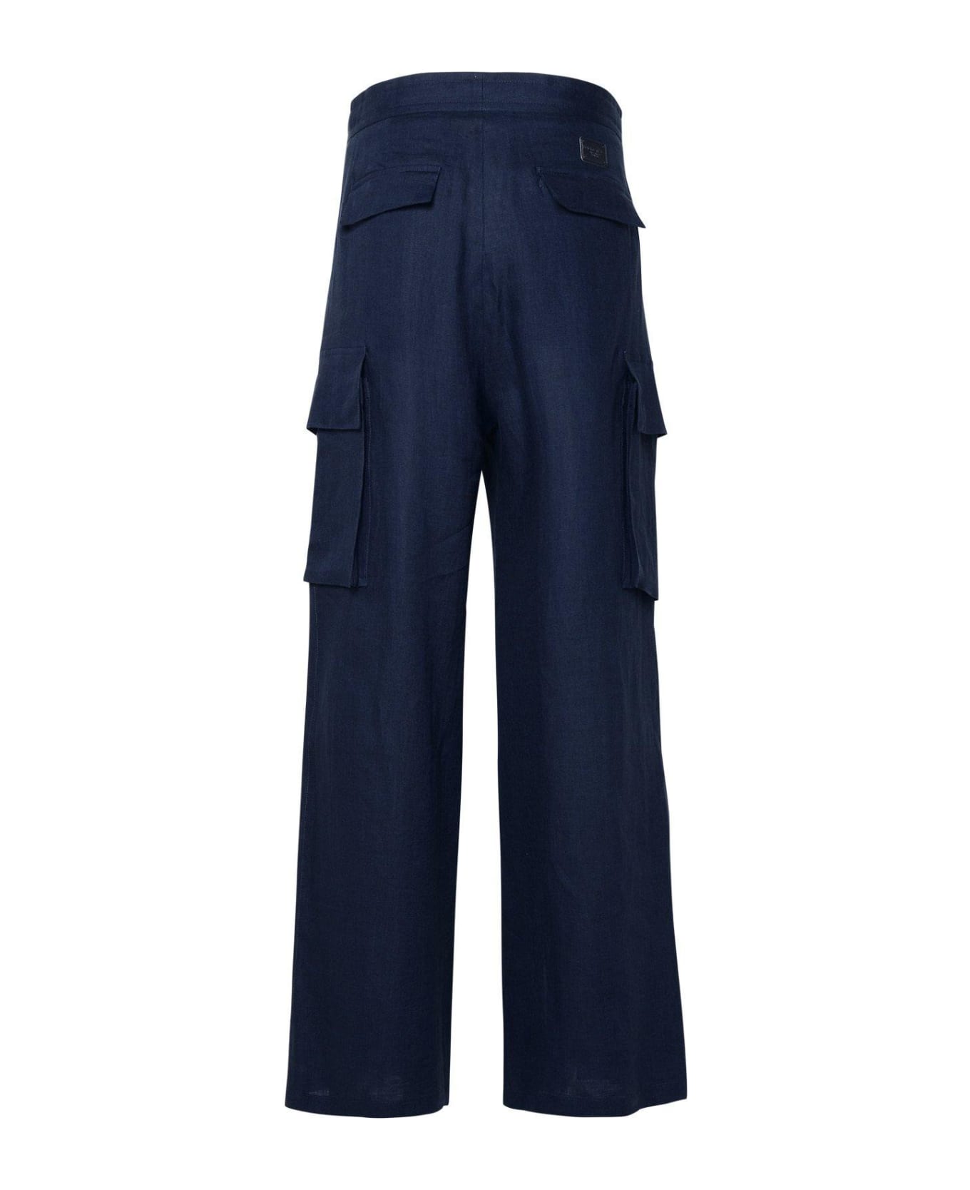 Dolce & Gabbana Mid-rise Straight Leg Cargo Trousers - Blue