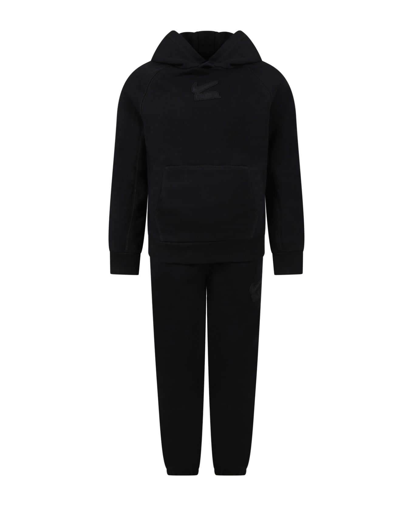 Nike Black Suit For Boy With Logo - Black