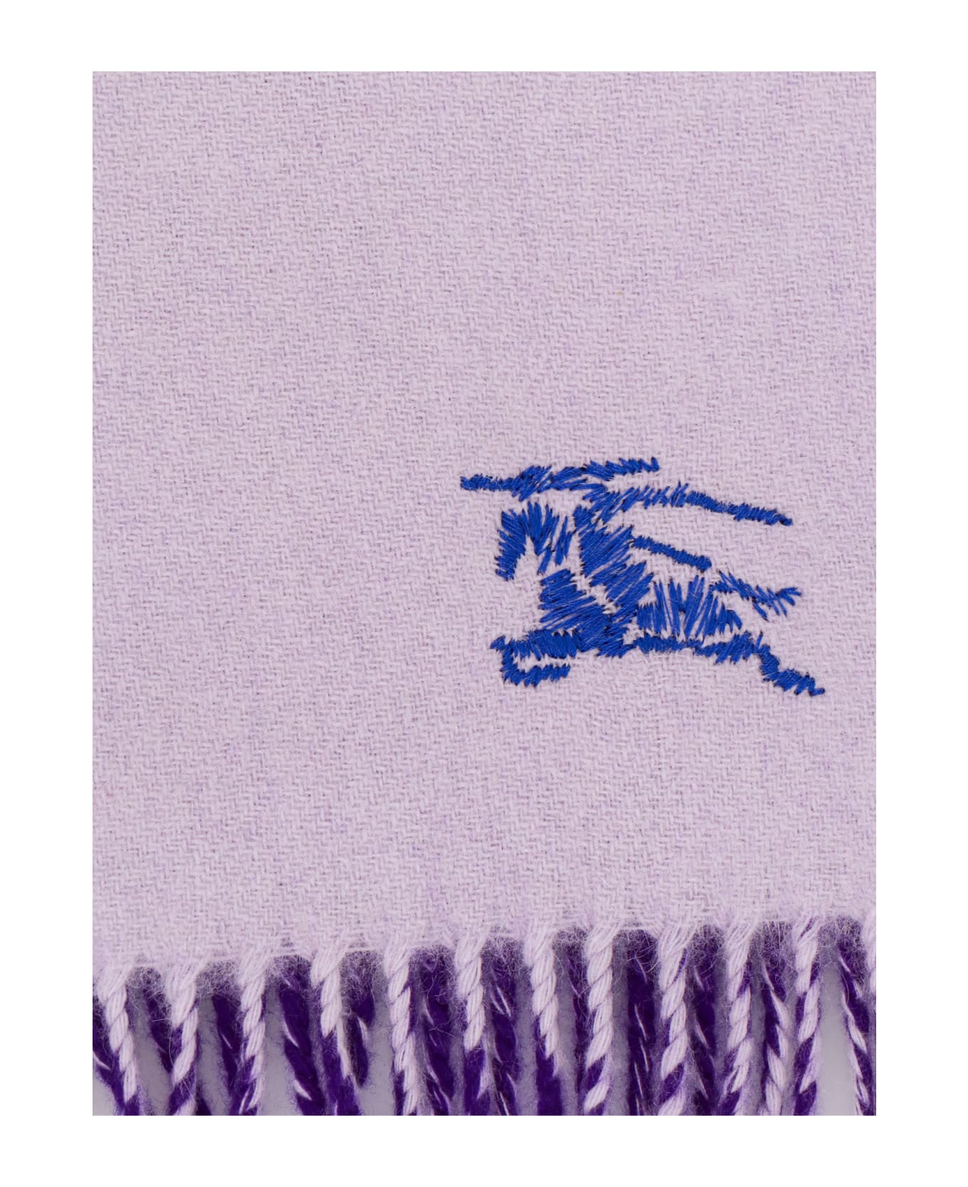 Burberry Purple Cashmere Scarf - Purple
