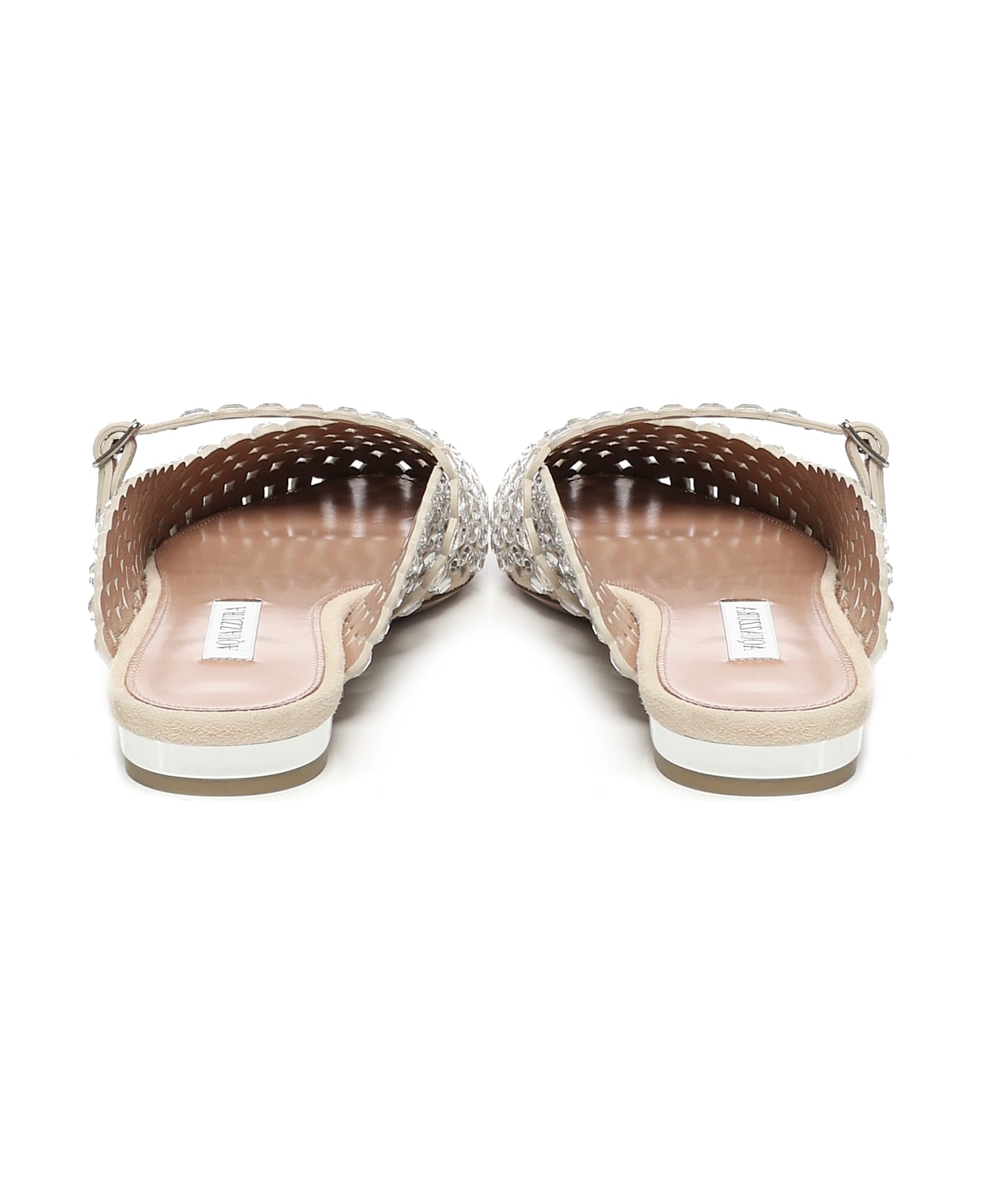 Aquazzura Crystal Sea Sandal - Nude