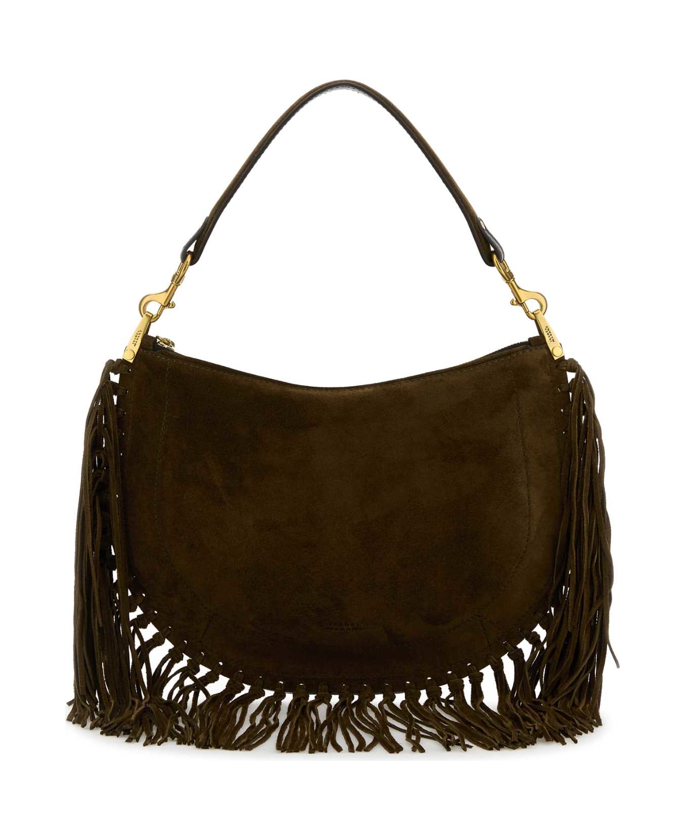 Isabel Marant Brown Suede Oskan Shoulder Bag - BRONZE