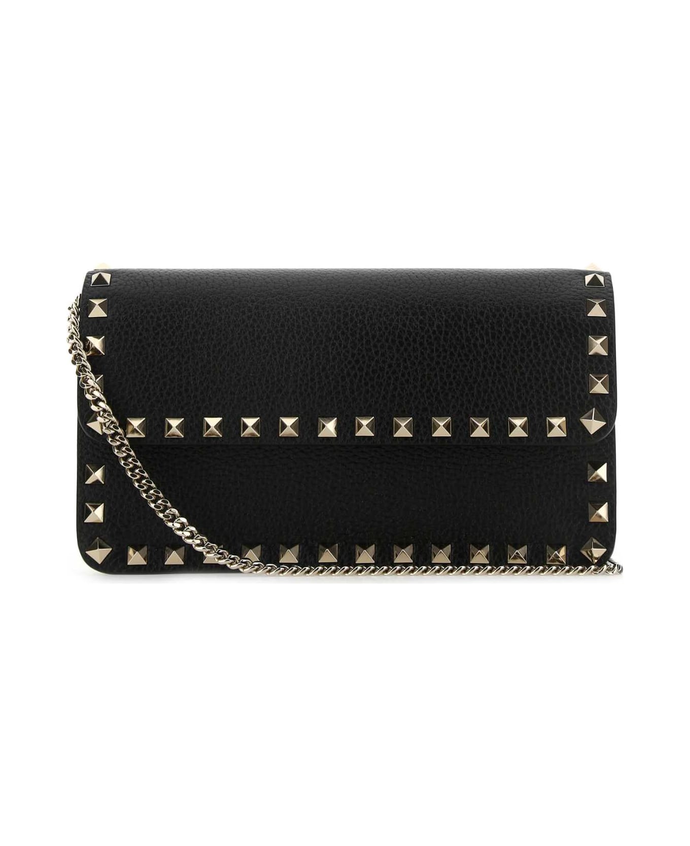 Valentino Garavani Rockstud Shoulder Bag - NERO