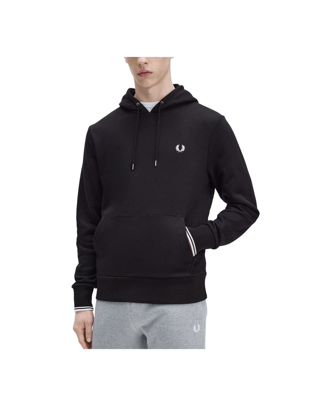Fred Perry Hoodie - BLACK