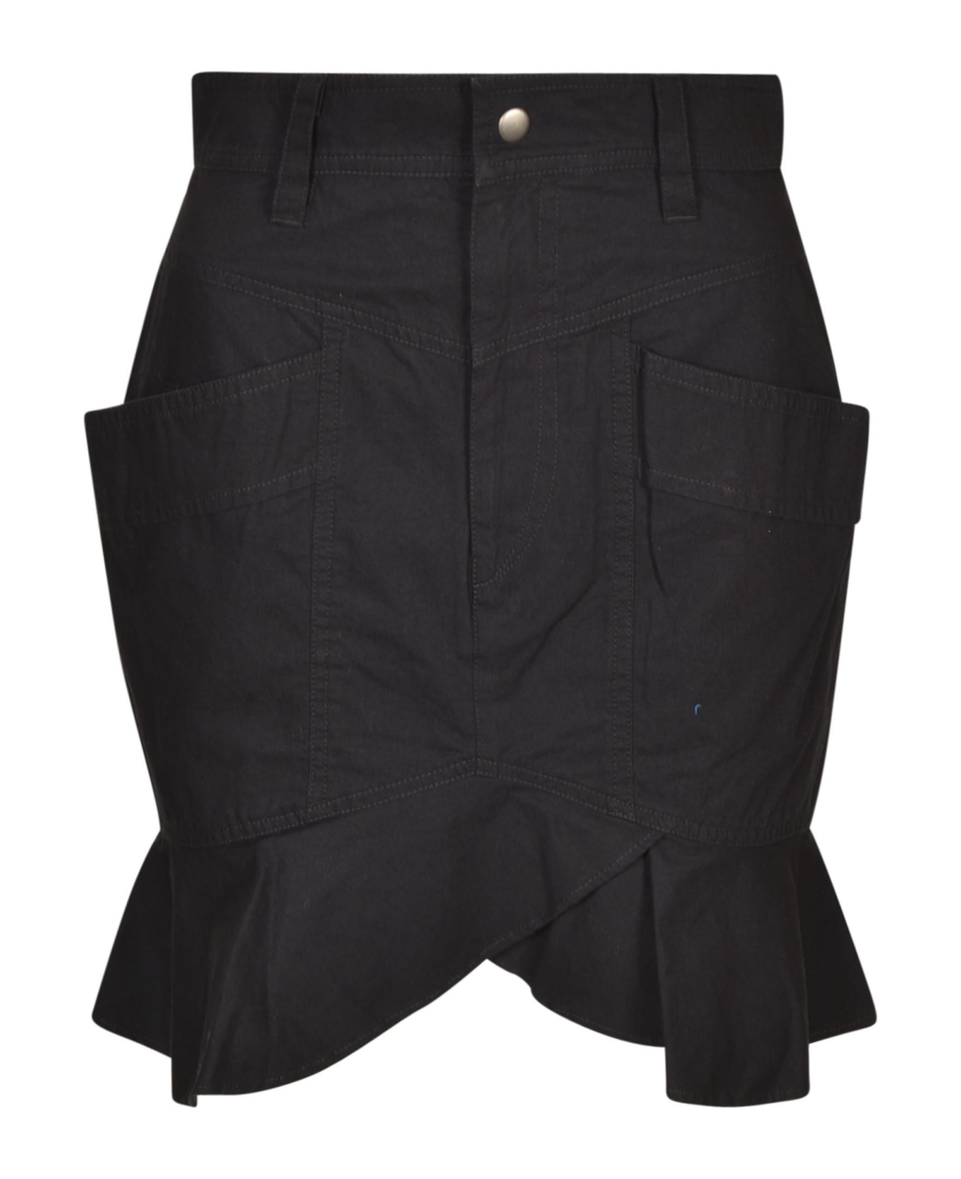 Isabel Marant Étoile Buttoned Pocket Skirt - Faded Black