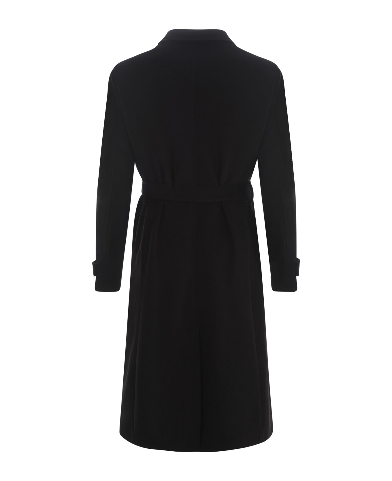 Family First Milano Coat Family First In Blend Wool - Nero