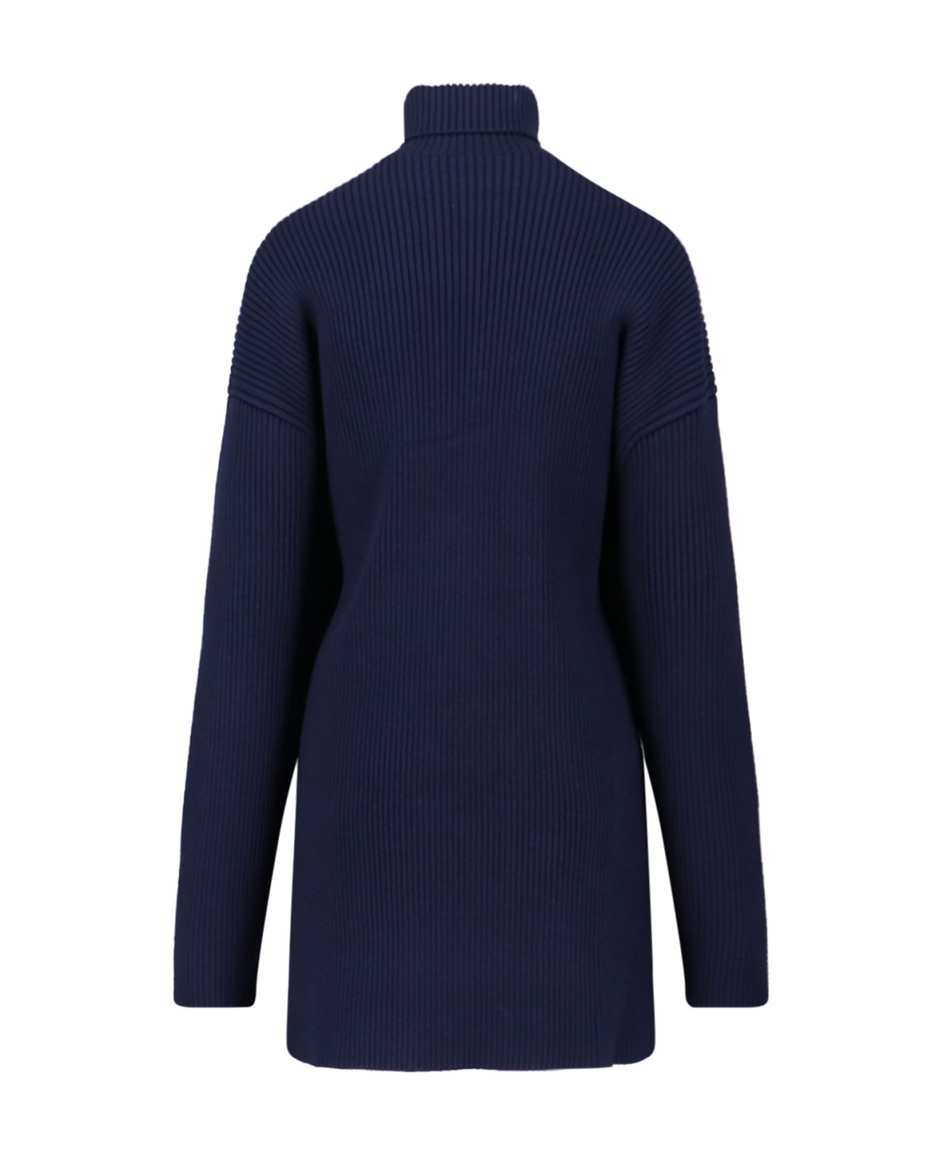 Balenciaga Knitted Midi Dress - Blue