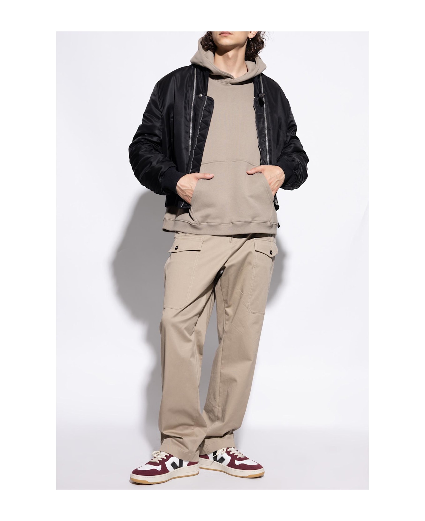 Veja Sports Shoes 
v-10 Prime Leather
 - Black White Amarante