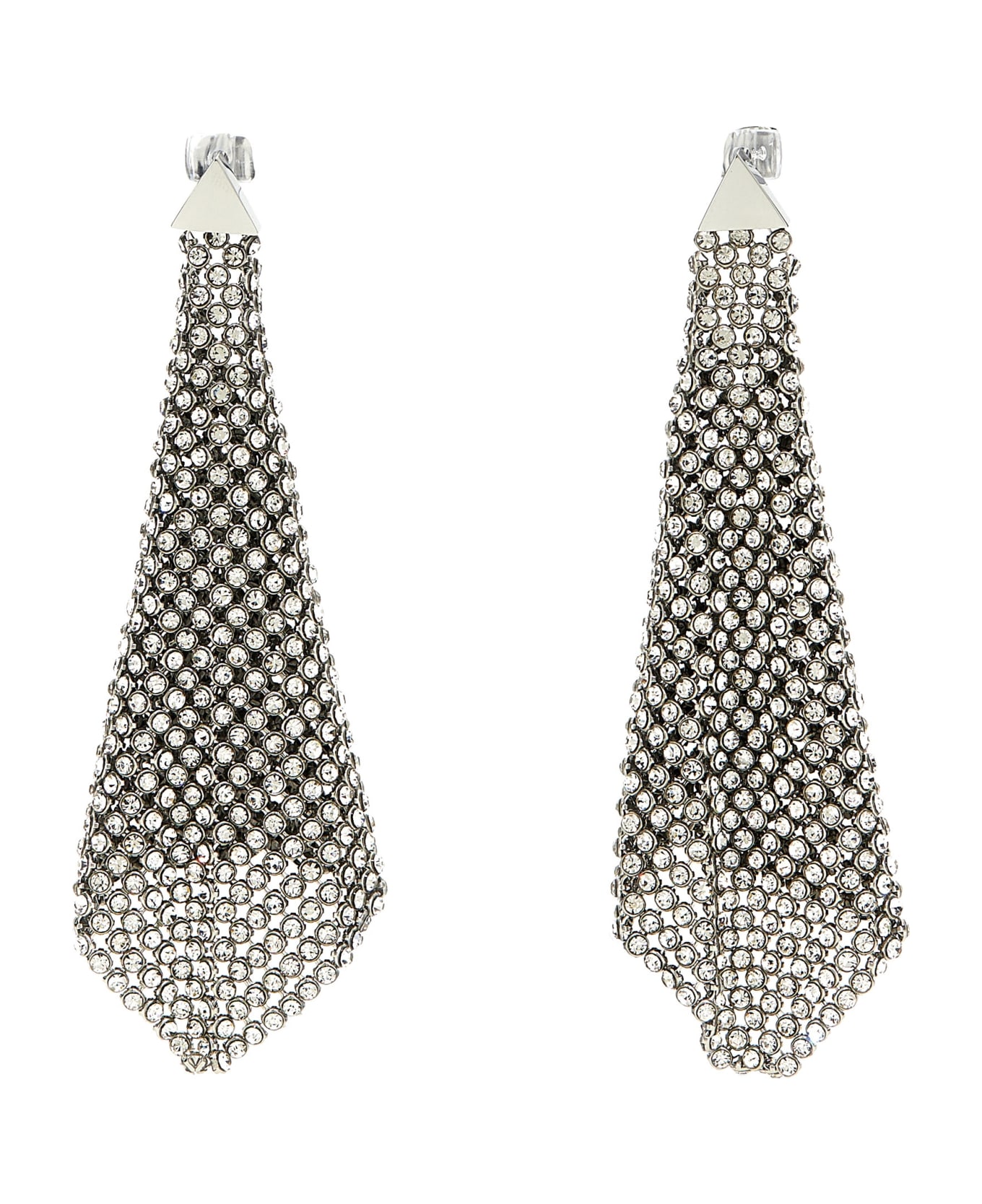 Paco Rabanne 'chainmail' Earrings - Silver ジュエリー